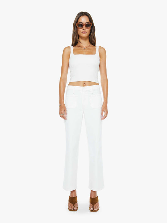 Mother Denim The Patch Pocket Mid Rise Maven Ankle Totally Innocent