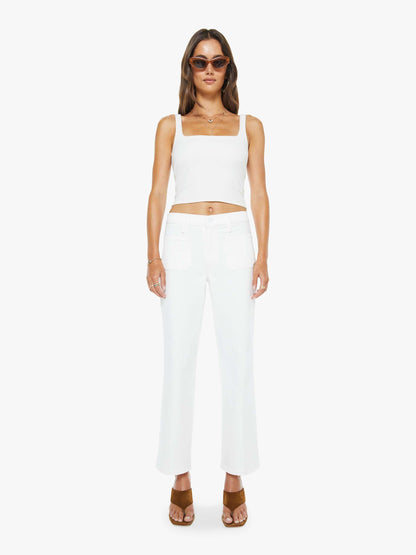 Mother Denim The Patch Pocket Mid Rise Maven Ankle Totally Innocent