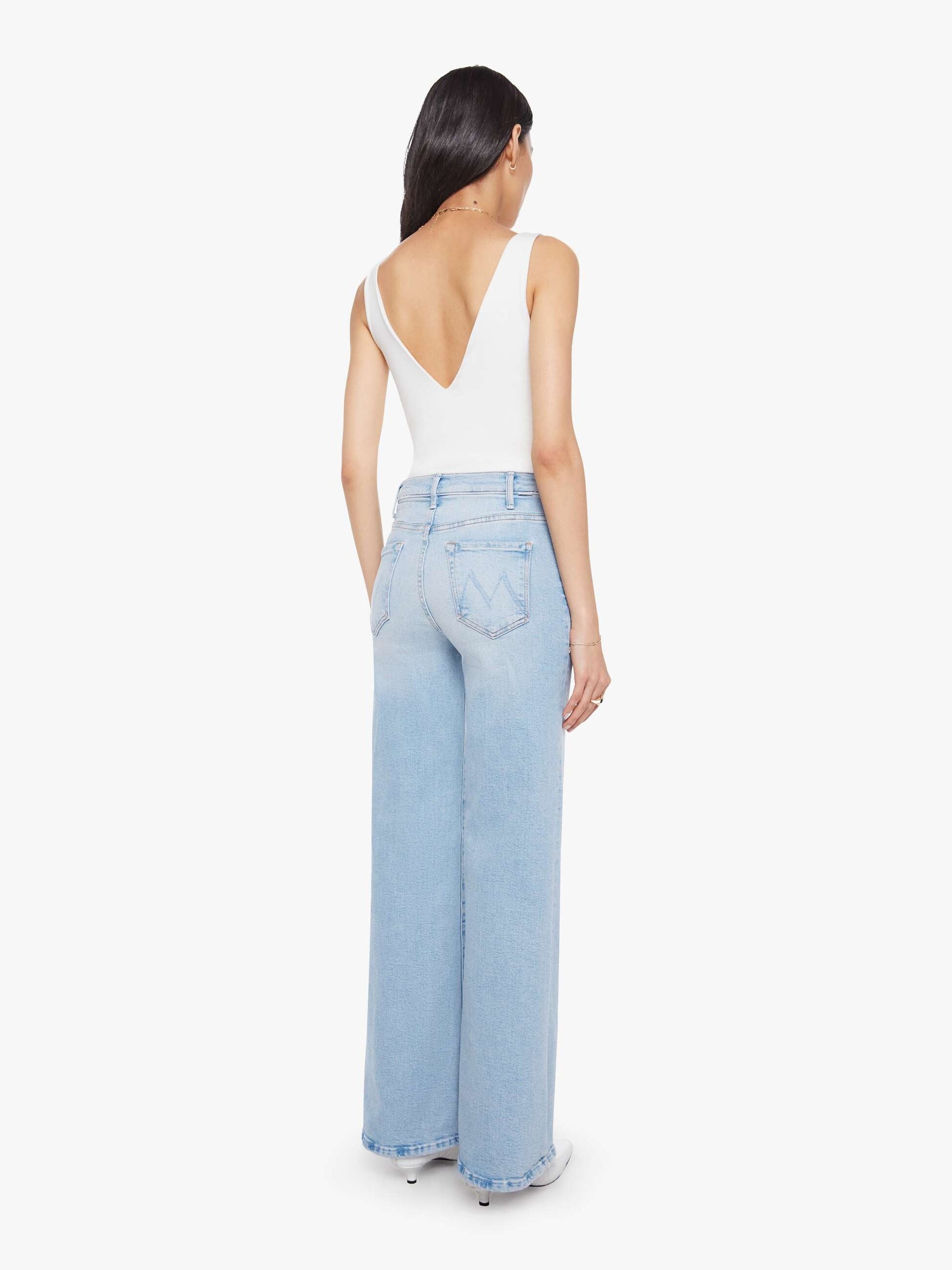 Mother Denim The Hustler Roller Sneak Blue (Light-Pastel)
