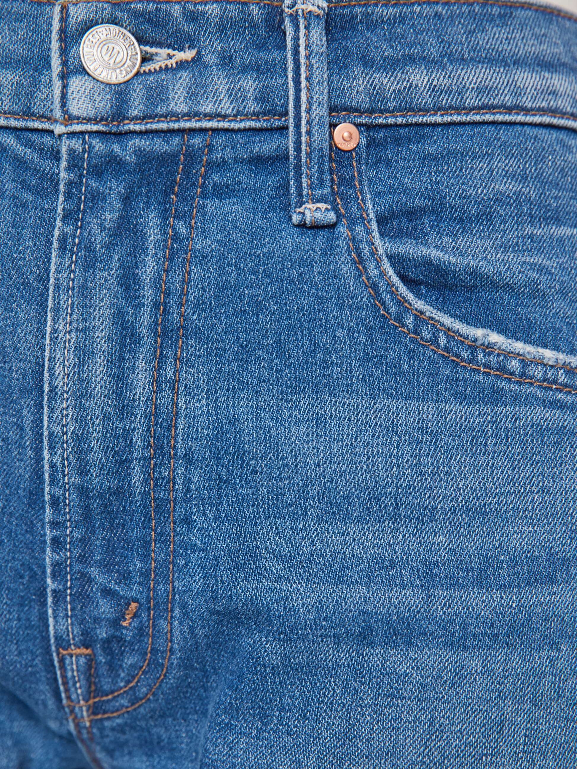 Mother Denim The Mid Rise Lasso Sneak Blue (Medium)