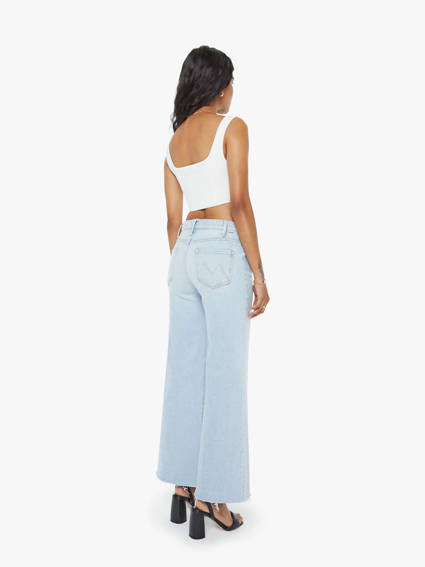 Mother Denim PETITES The Lil Hustler Roller Skimp Fray Bring The Cooler