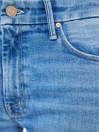 Mother Denim The Roller Fray Blue (Medium)