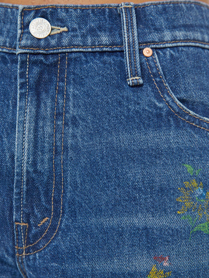 Mother Denim PETITES The Lil Rerun Zip Sneak Field Of Flowers