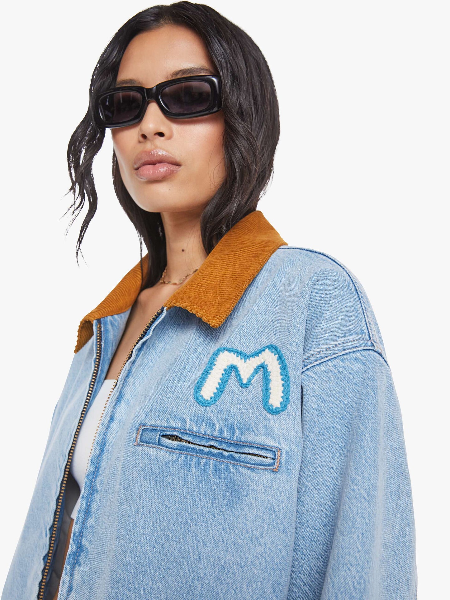 Mother Denim SNACKS! The Nacho Double Dip Nerdy Fray Deep Fried