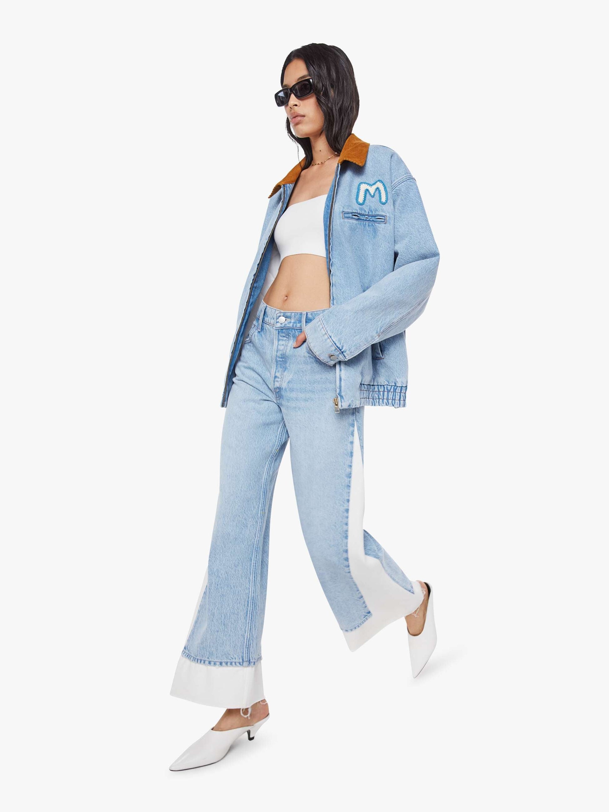 Mother Denim SNACKS! The Nacho Double Dip Nerdy Fray Deep Fried