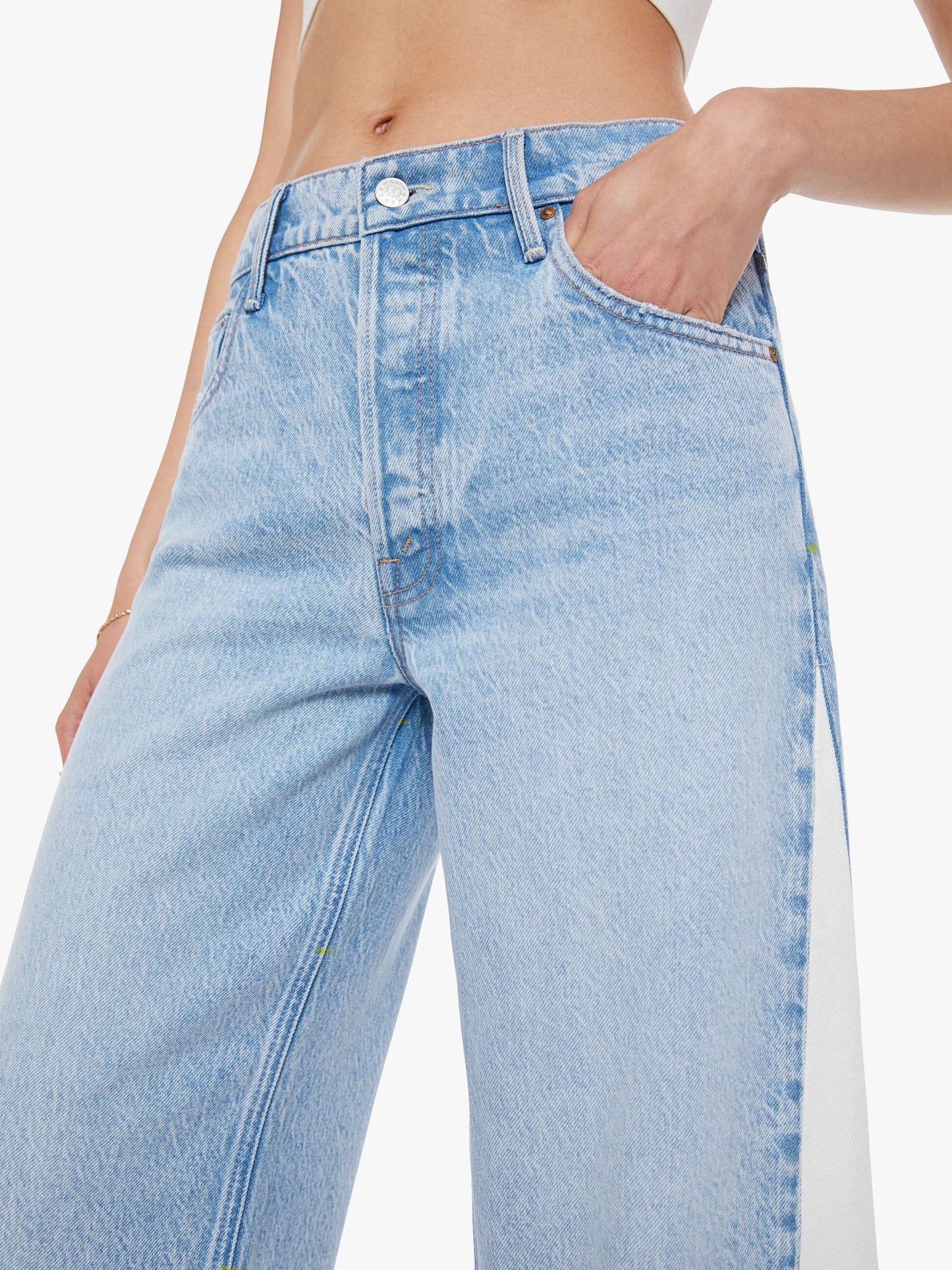 Mother Denim SNACKS! The Nacho Double Dip Nerdy Fray Deep Fried