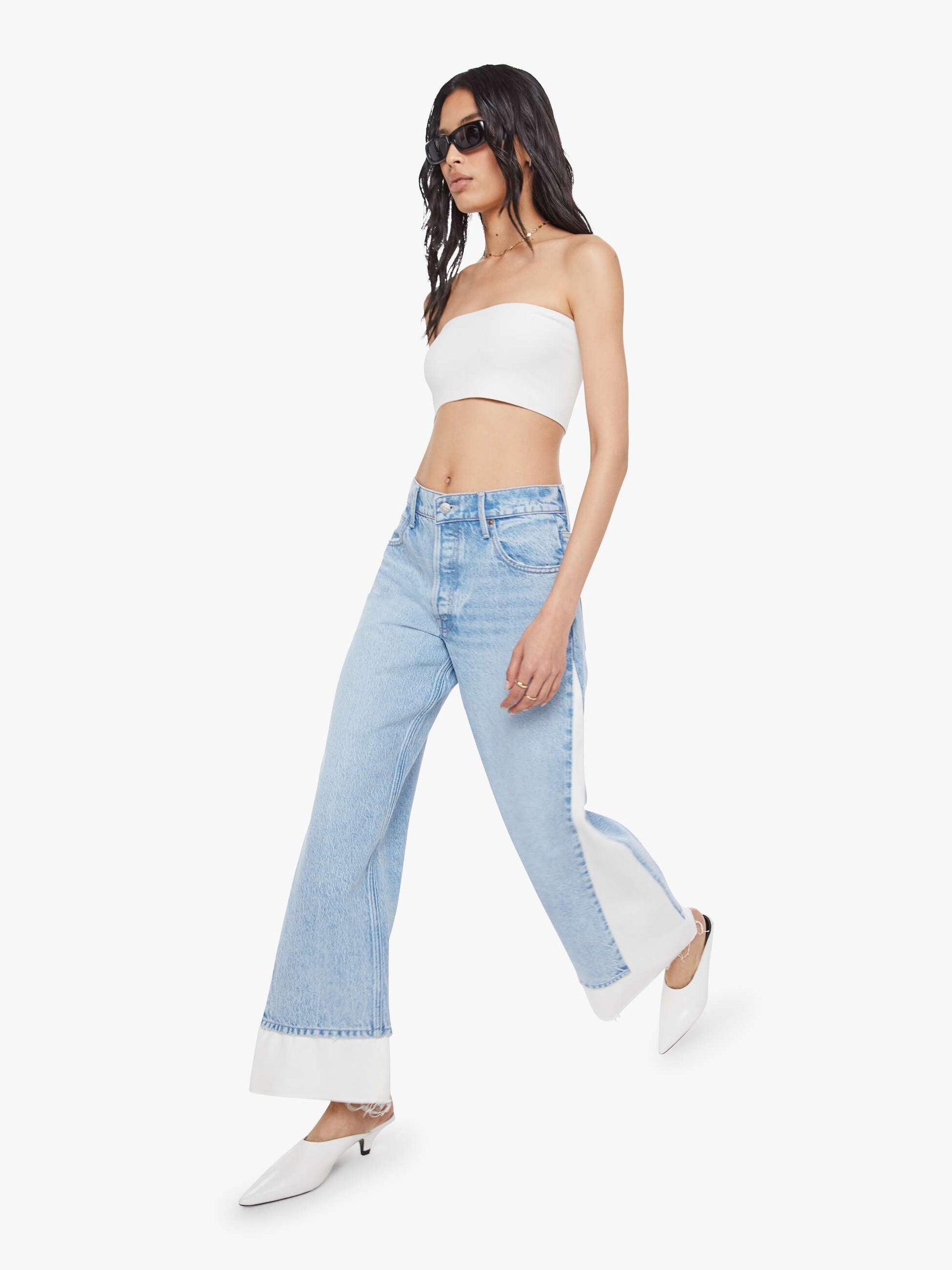 Mother Denim SNACKS! The Nacho Double Dip Nerdy Fray Deep Fried