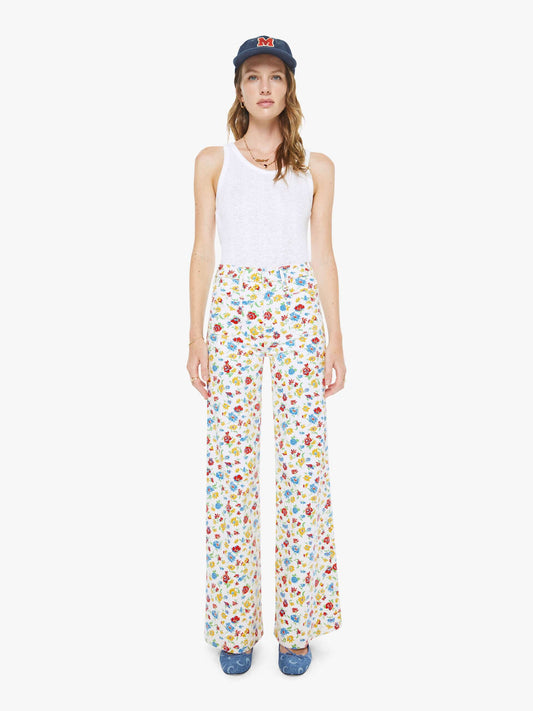 Mother Denim The Hustler Roller Patch Pocket Sneak Rose Bowl