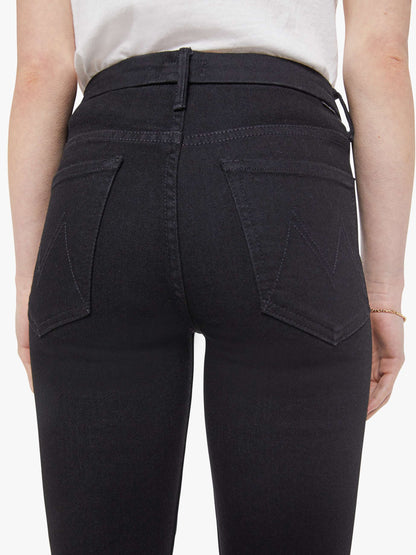 Mother Denim High Waisted Looker Black