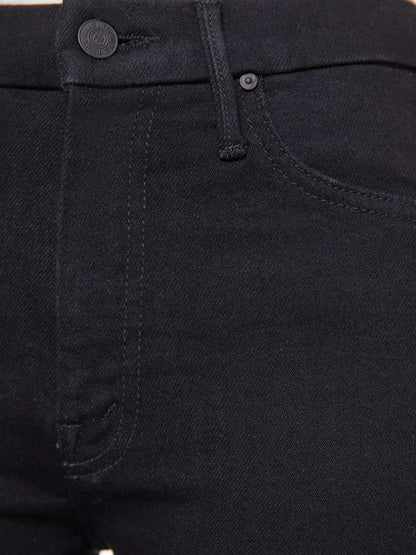 Mother Denim High Waisted Looker Black