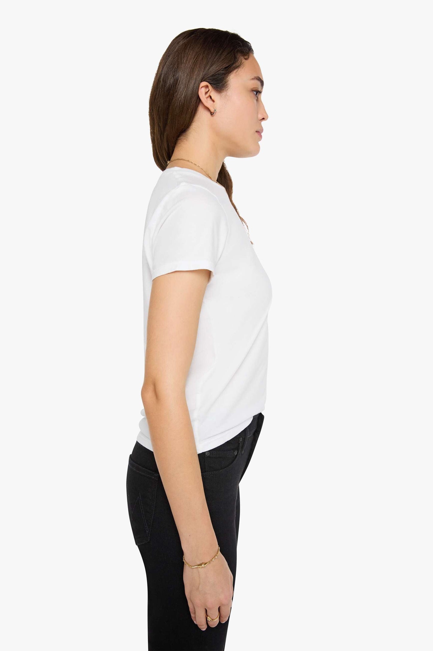 Mother Denim High Waisted Looker Black