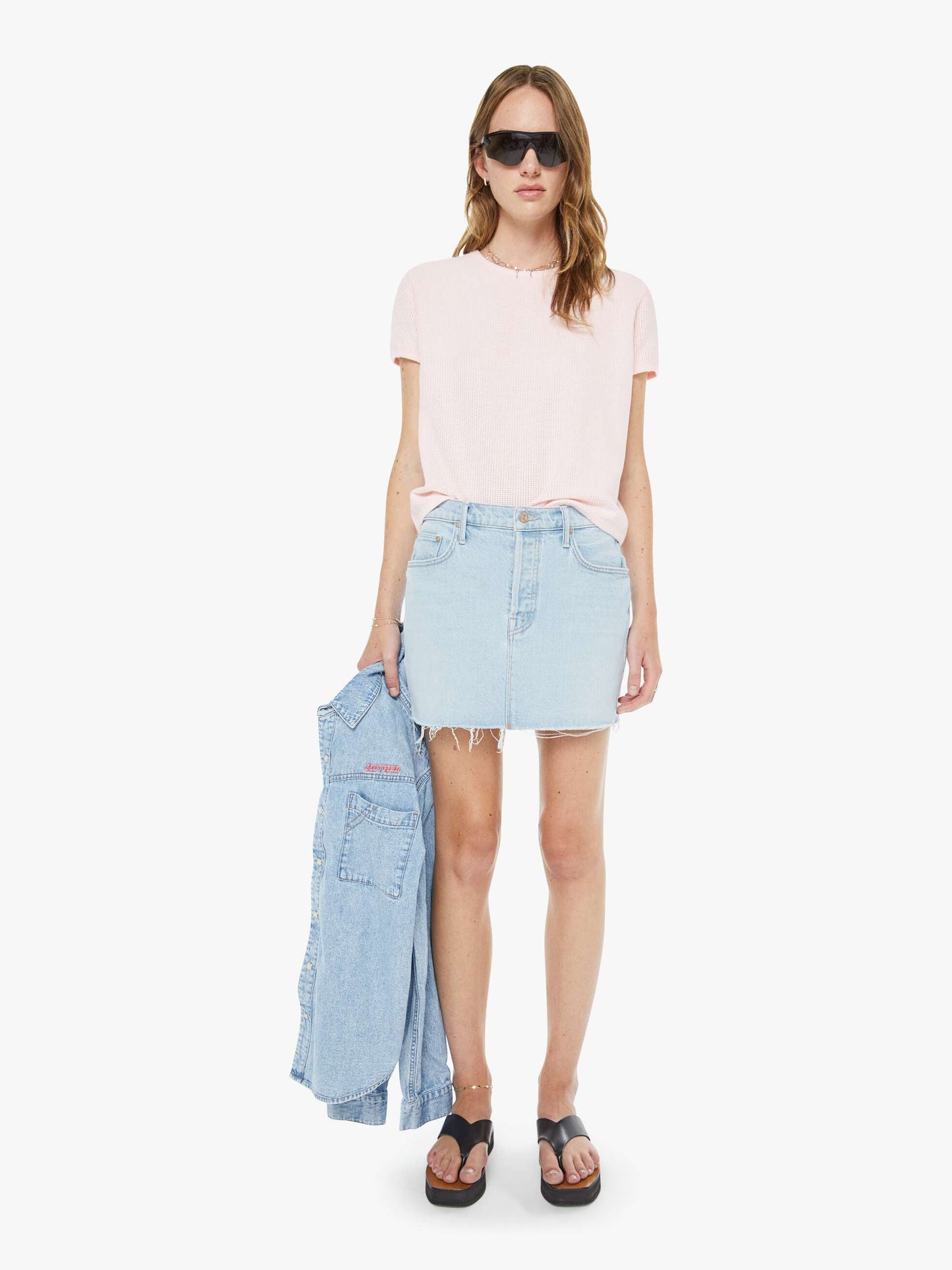 Mother Denim The Vagabond Mini Fray Bring The Cooler