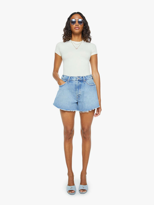 Mother Denim The Flutter Short Fray I Confess