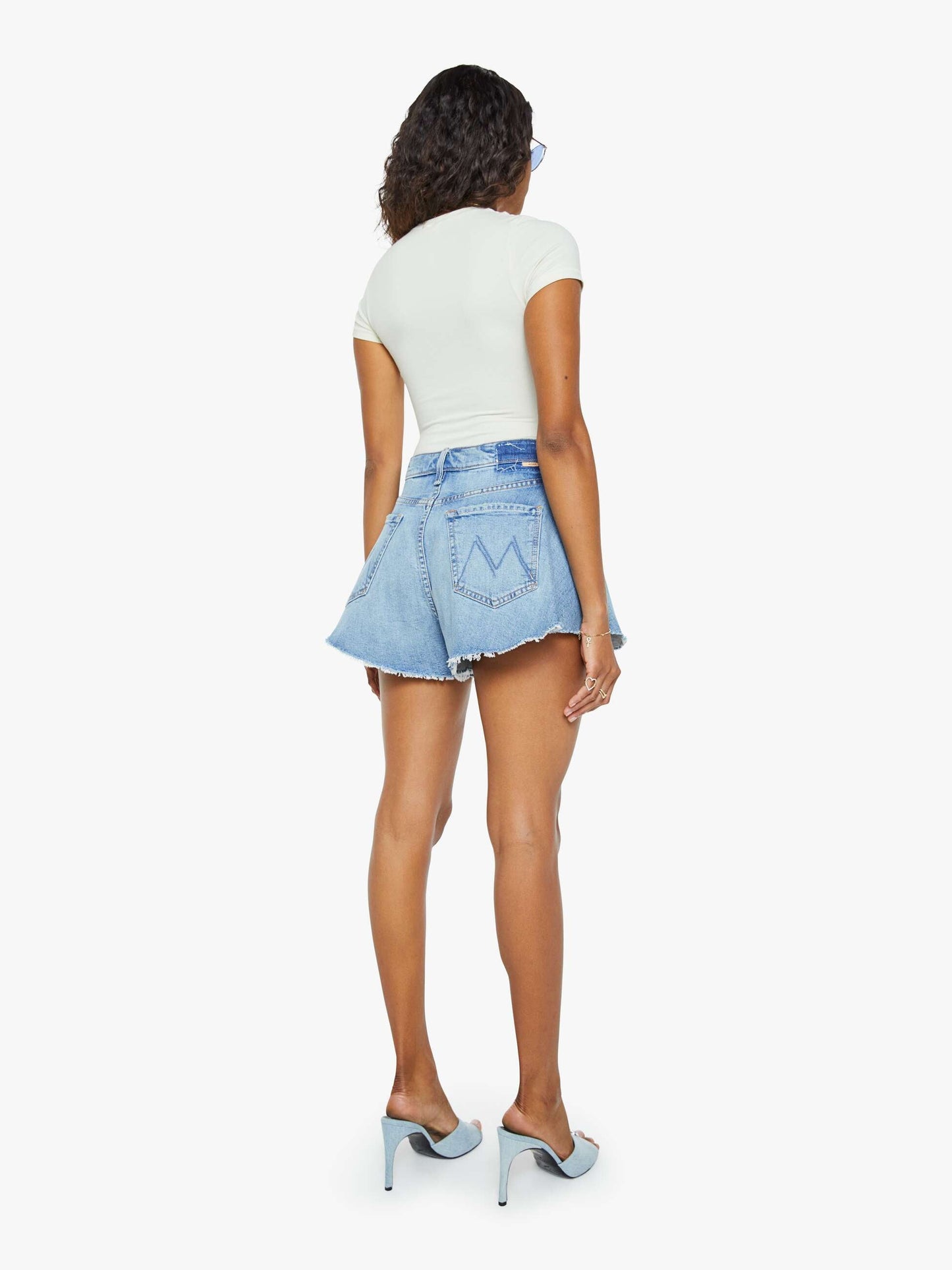 Mother Denim The Flutter Short Fray I Confess