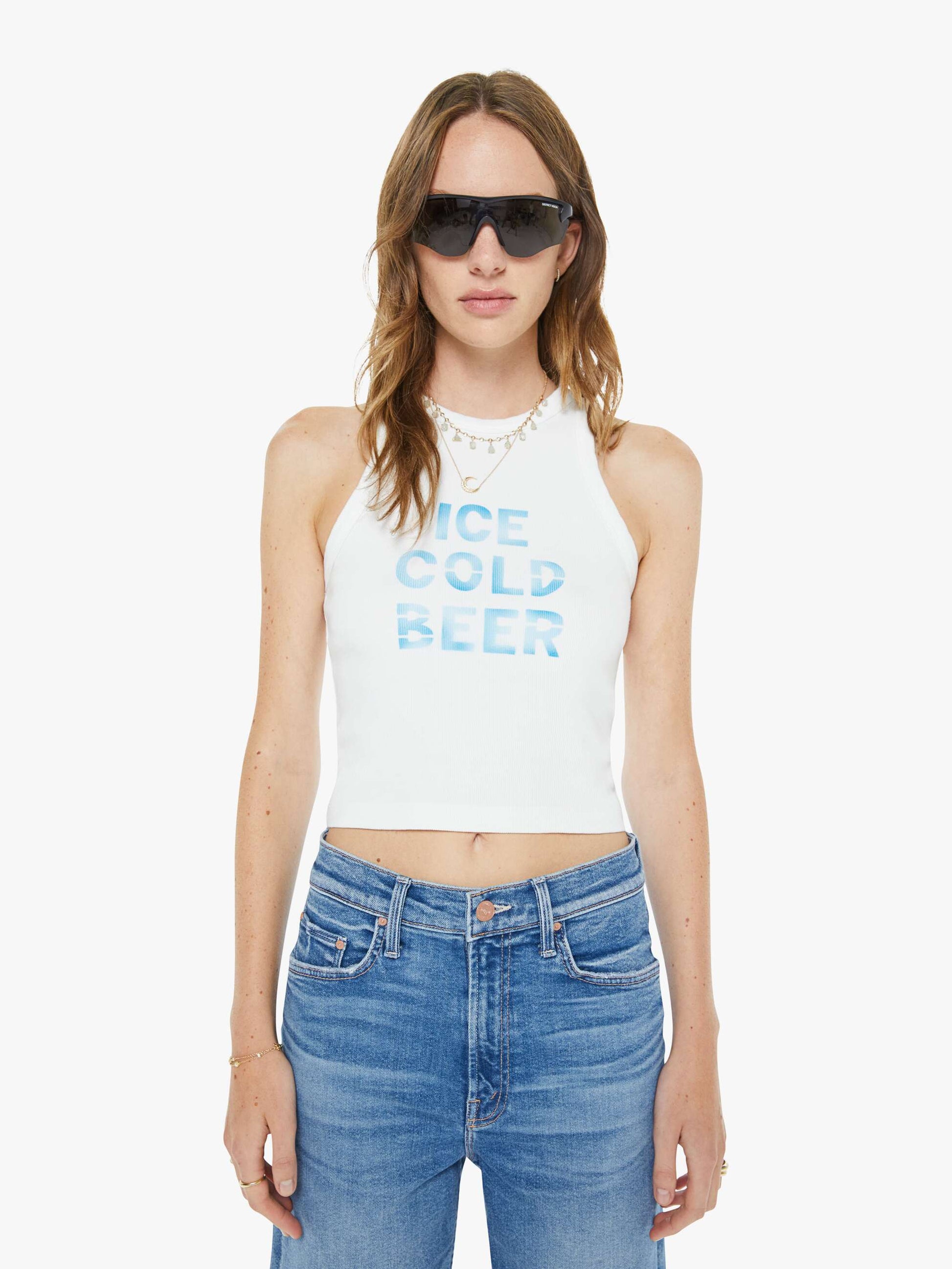 Mother Denim High Waisted Rider Bermuda Short Fray Float My Boat