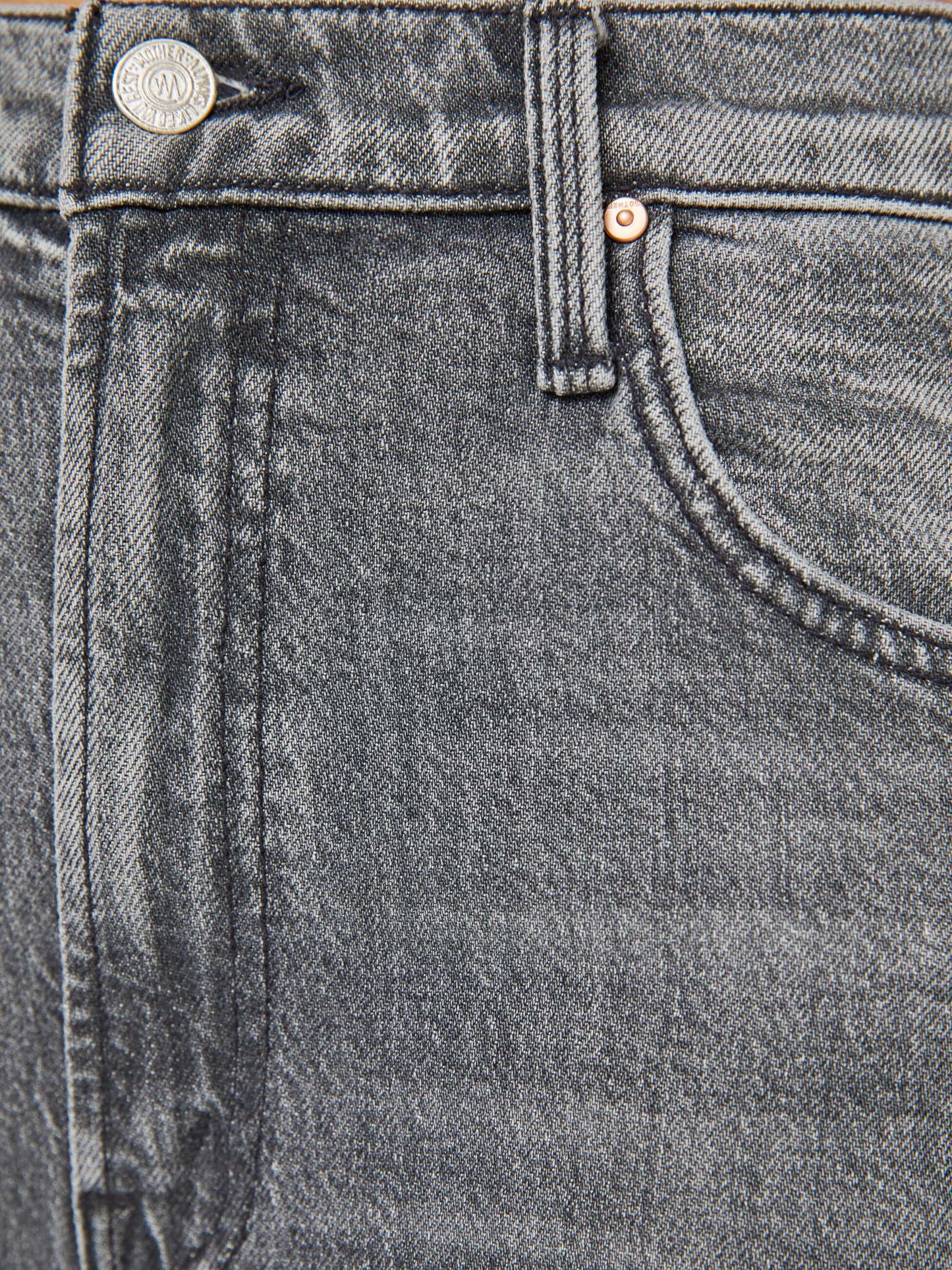 Mother Denim The Whole Lot Zip Twist Fray Bait And Switch