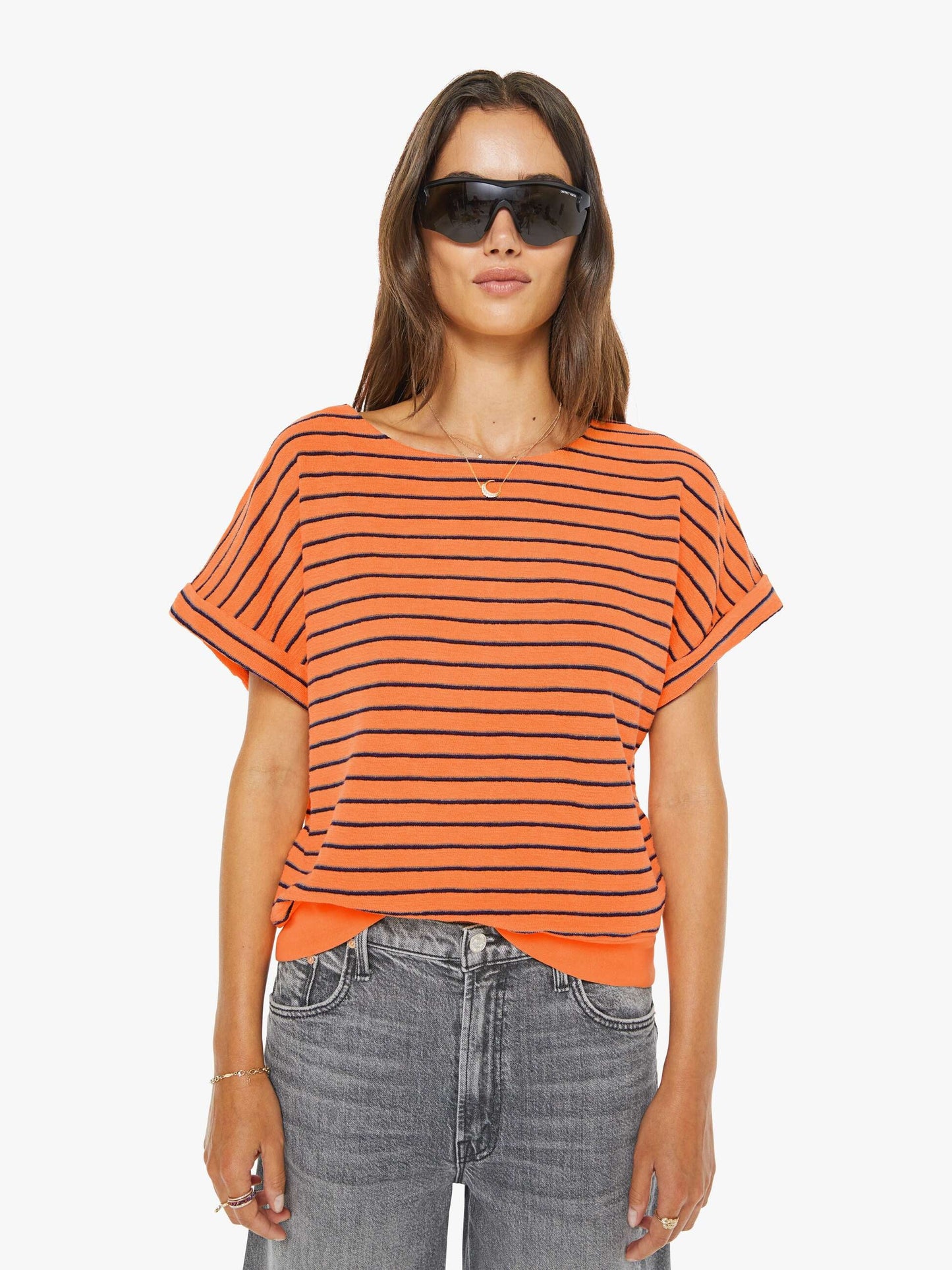 Mother Denim The Whole Lot Zip Twist Fray Bait And Switch
