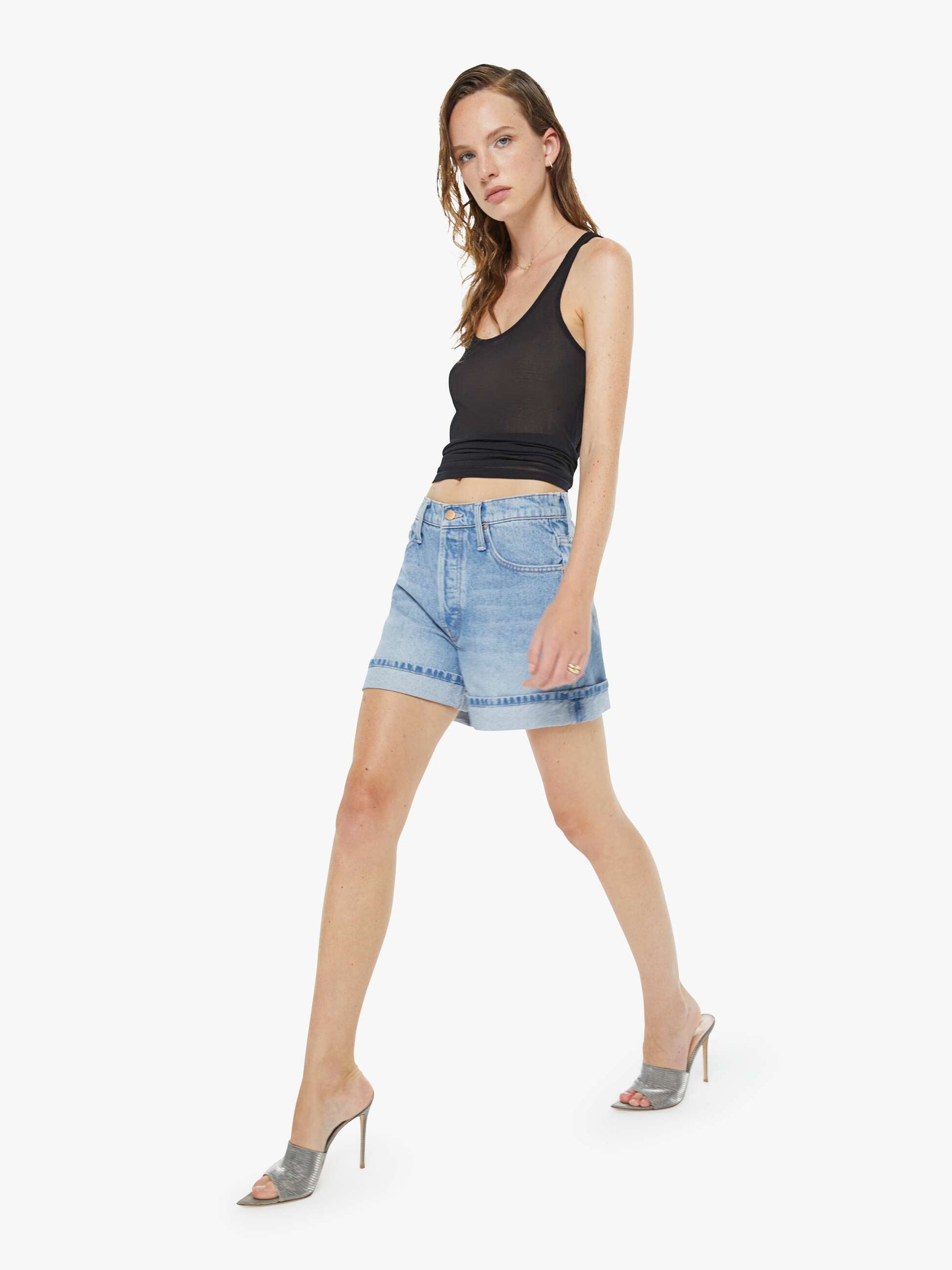 Mother Denim SNACKS! The Culotte Cuffed Short BYOB