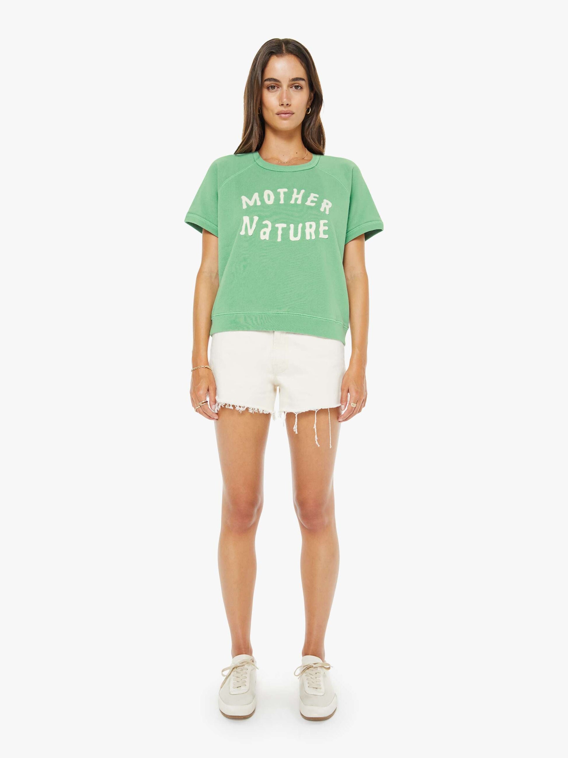 Mother Denim The Dodger Short Fray Natural Selection