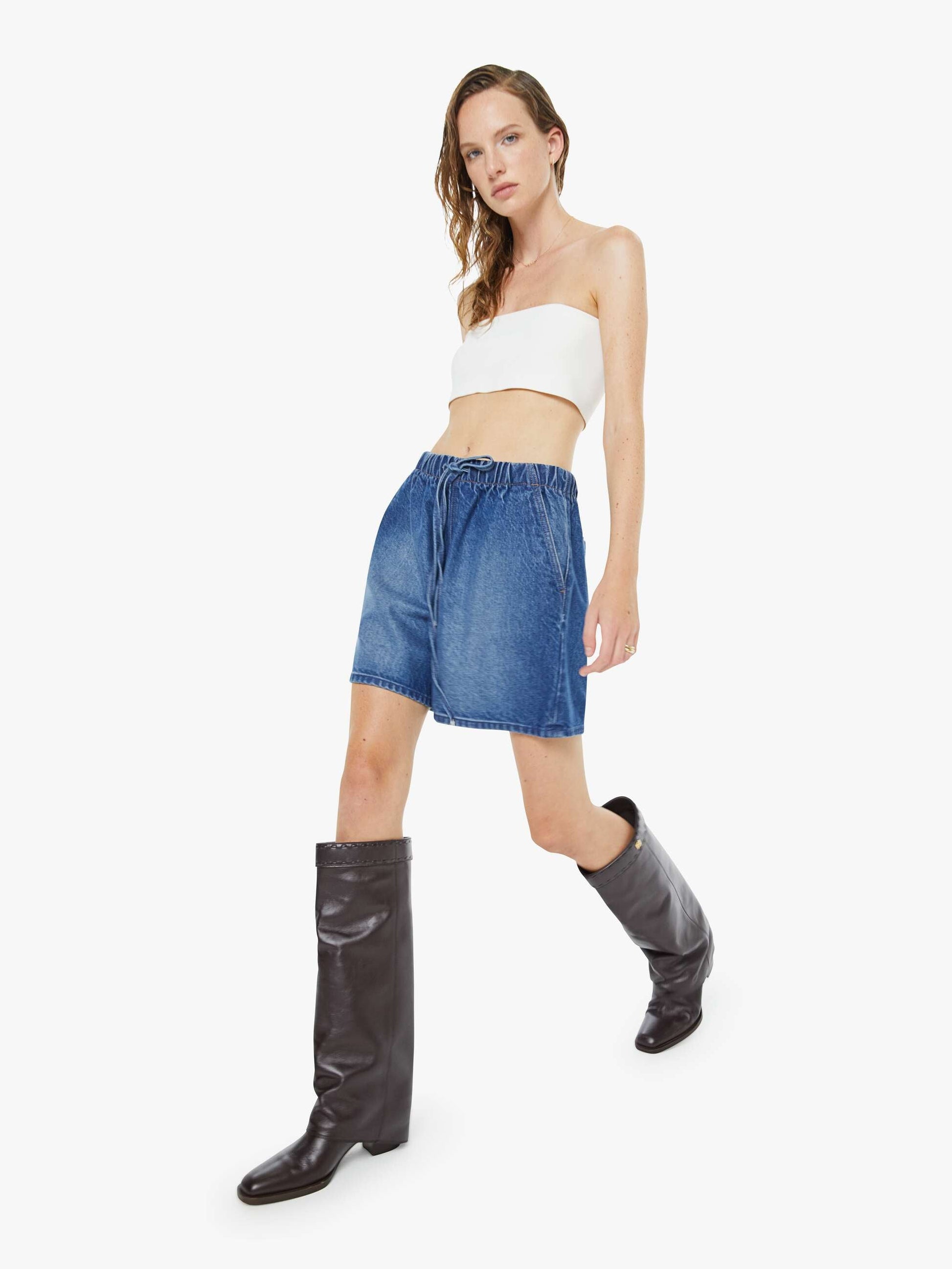 Mother Denim SNACKS! The Buffet Bermuda Flambabe