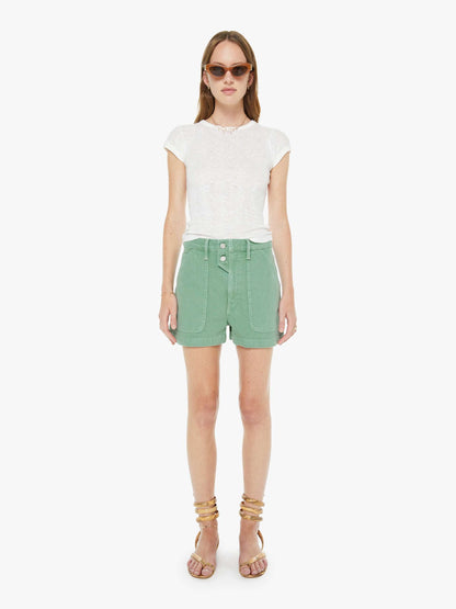 Mother Denim The Detour Short Creme De Menthe