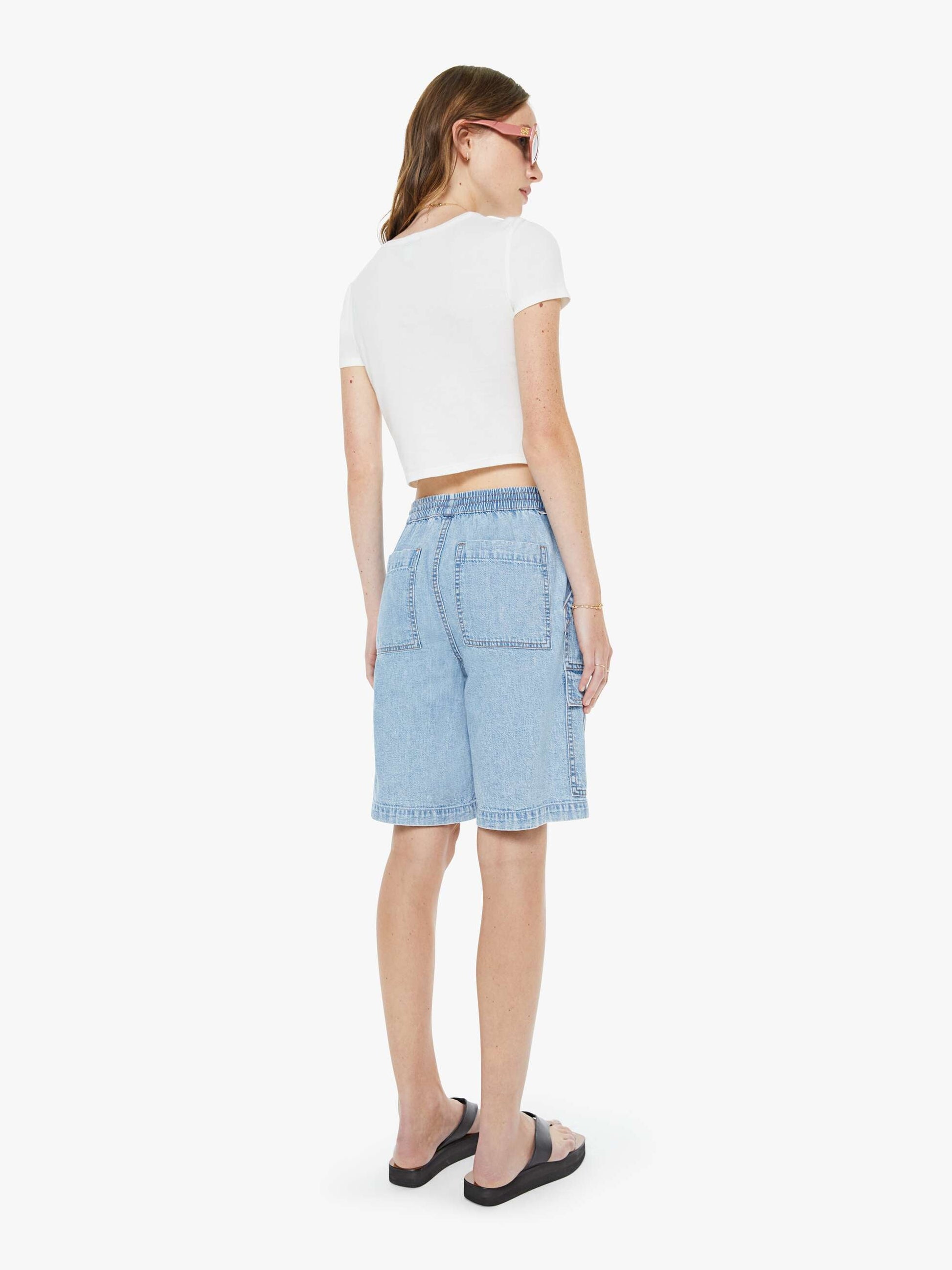 Mother Denim The Deep Dive Short Wake And Lake