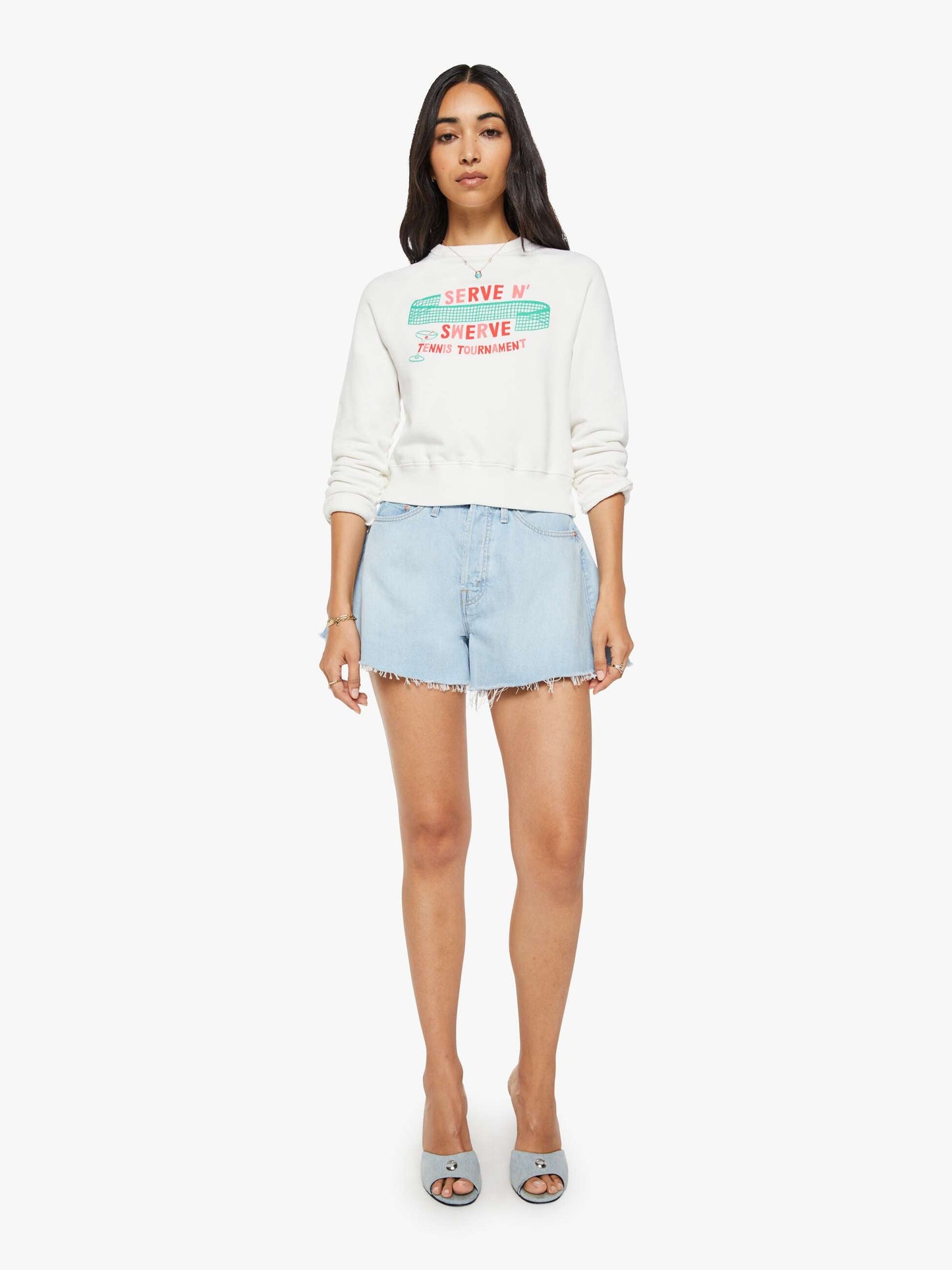 Mother Denim The Flutter Short Fray Shaken Not Stirred