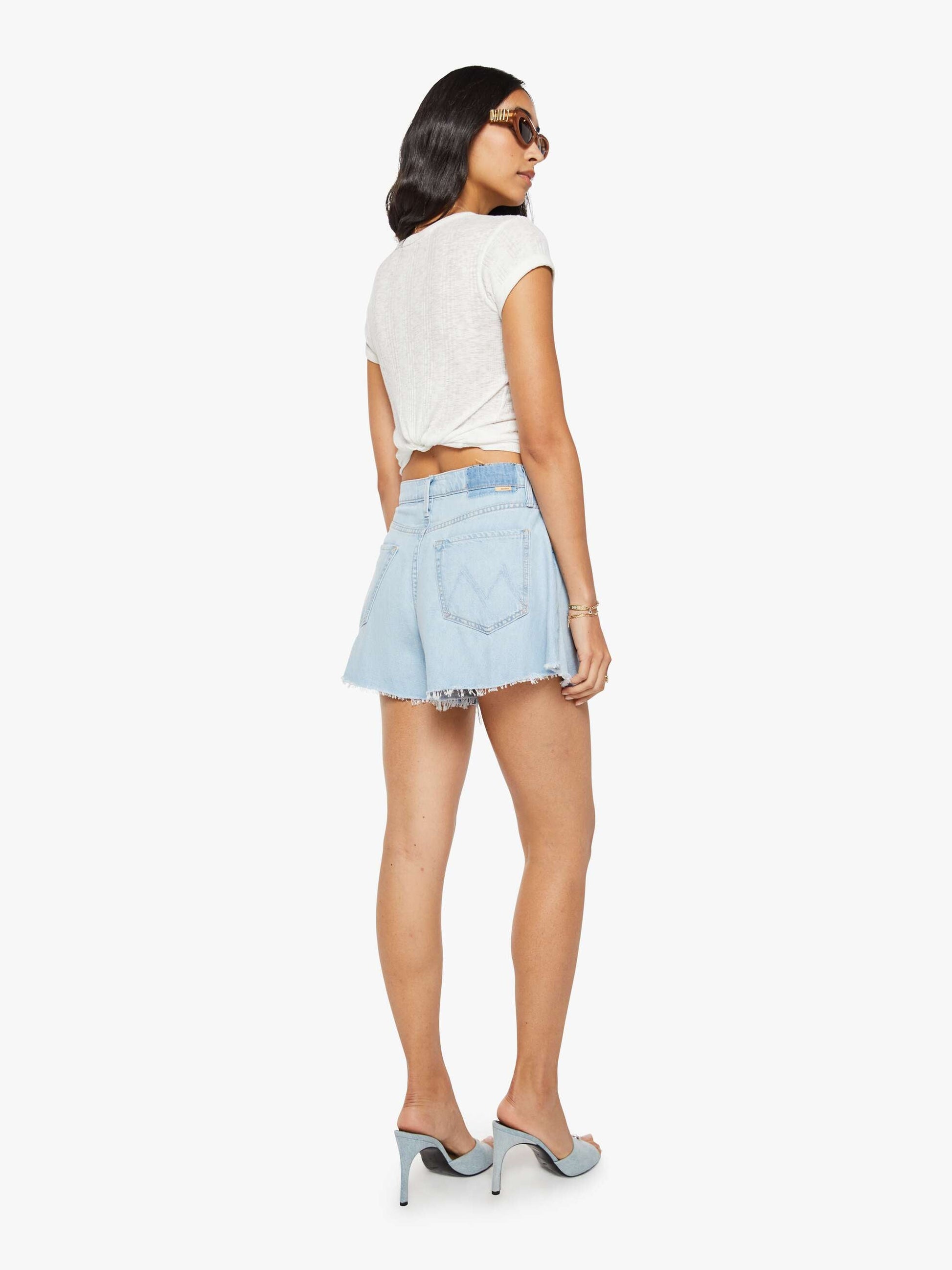 Mother Denim The Flutter Short Fray Shaken Not Stirred