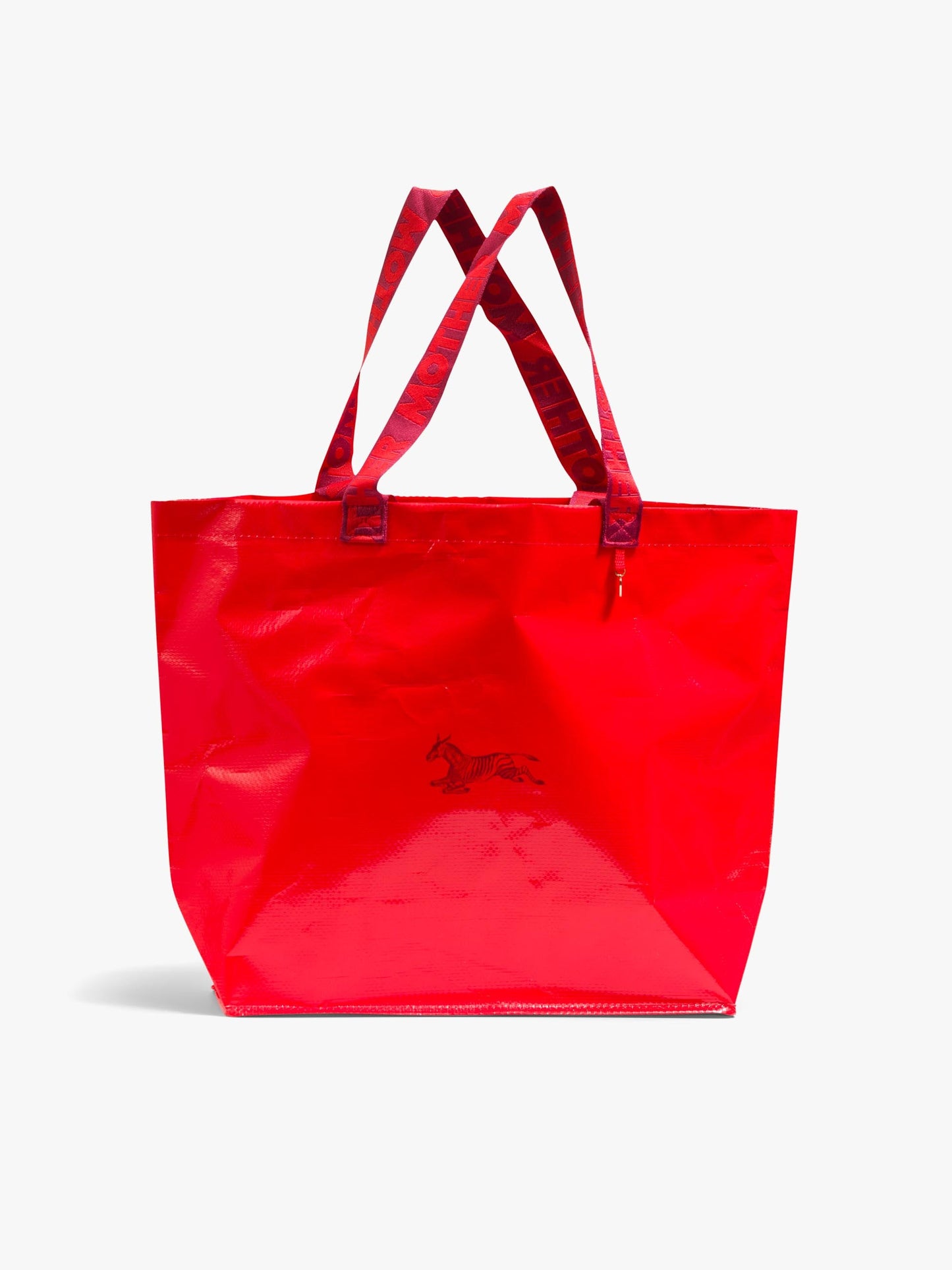 Mother Denim The Shopping Bag Duo CRIMSON RED