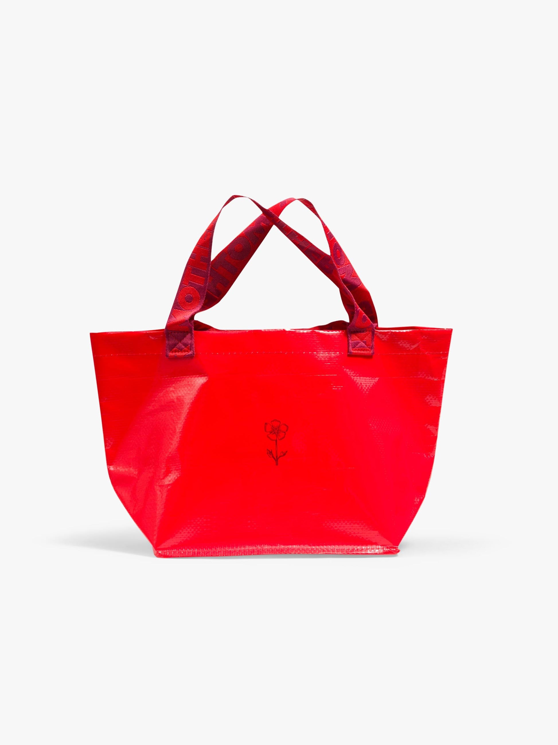 Mother Denim The Shopping Bag Duo CRIMSON RED