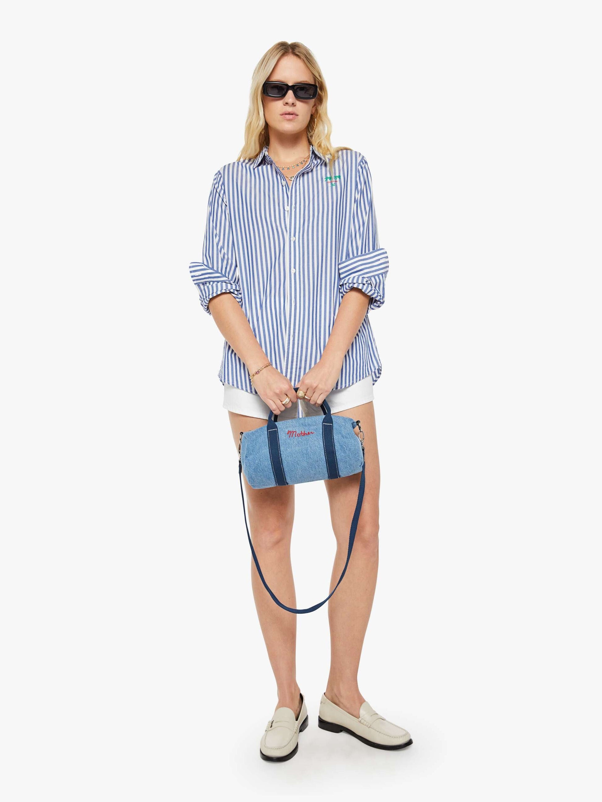 Mother Denim The Side Kick Laguna Blue