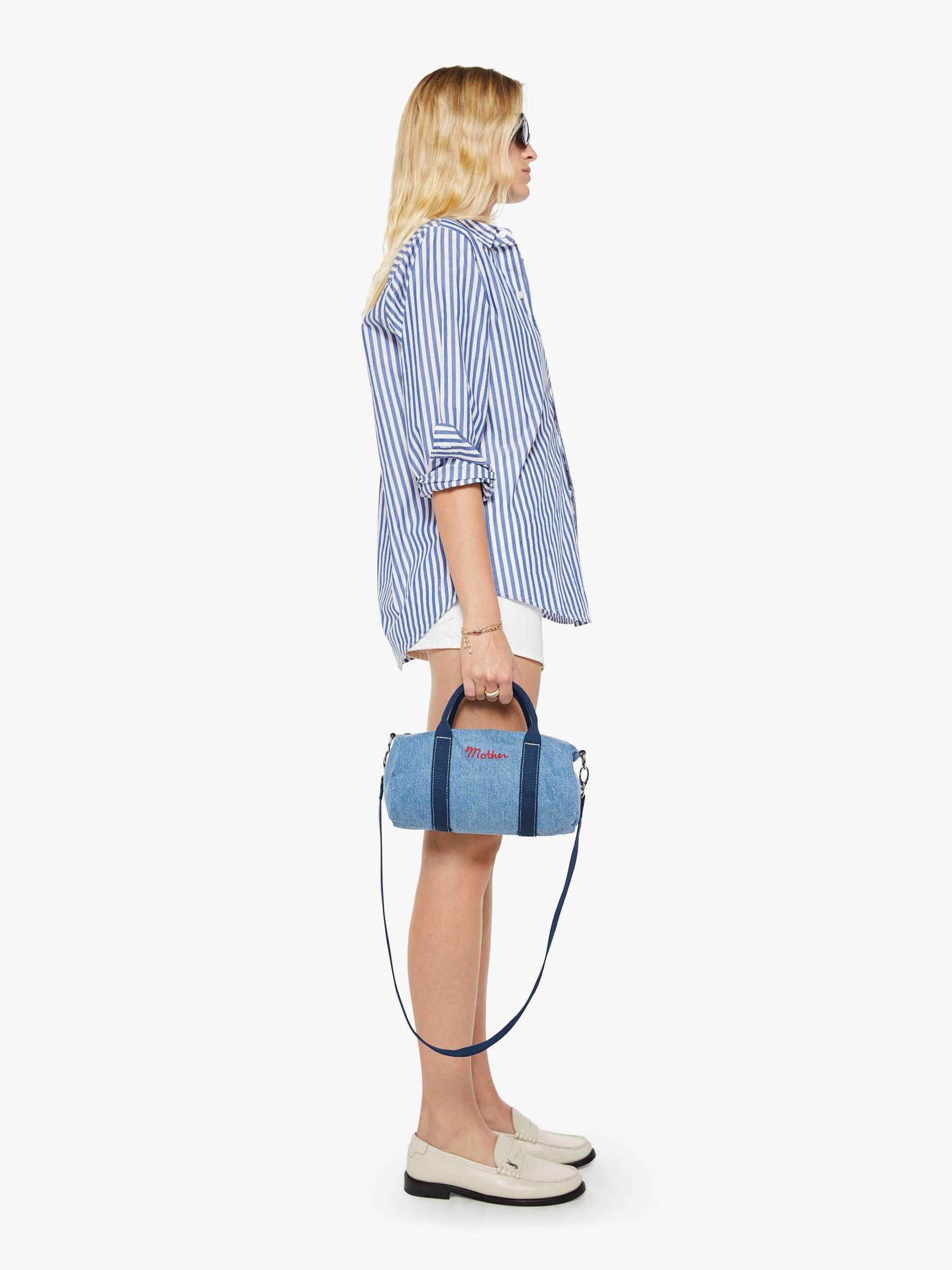 Mother Denim The Side Kick Laguna Blue