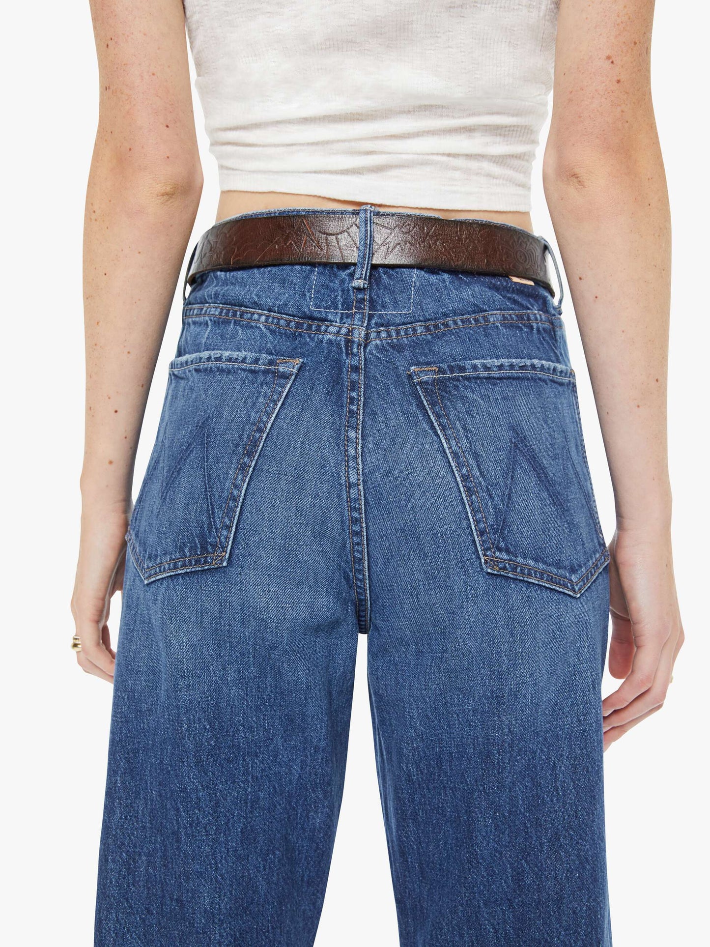 Mother Denim The Magpie Cognac