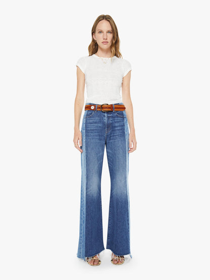 Mother Denim The 2 Tone Leather Belt Natural And Cognac