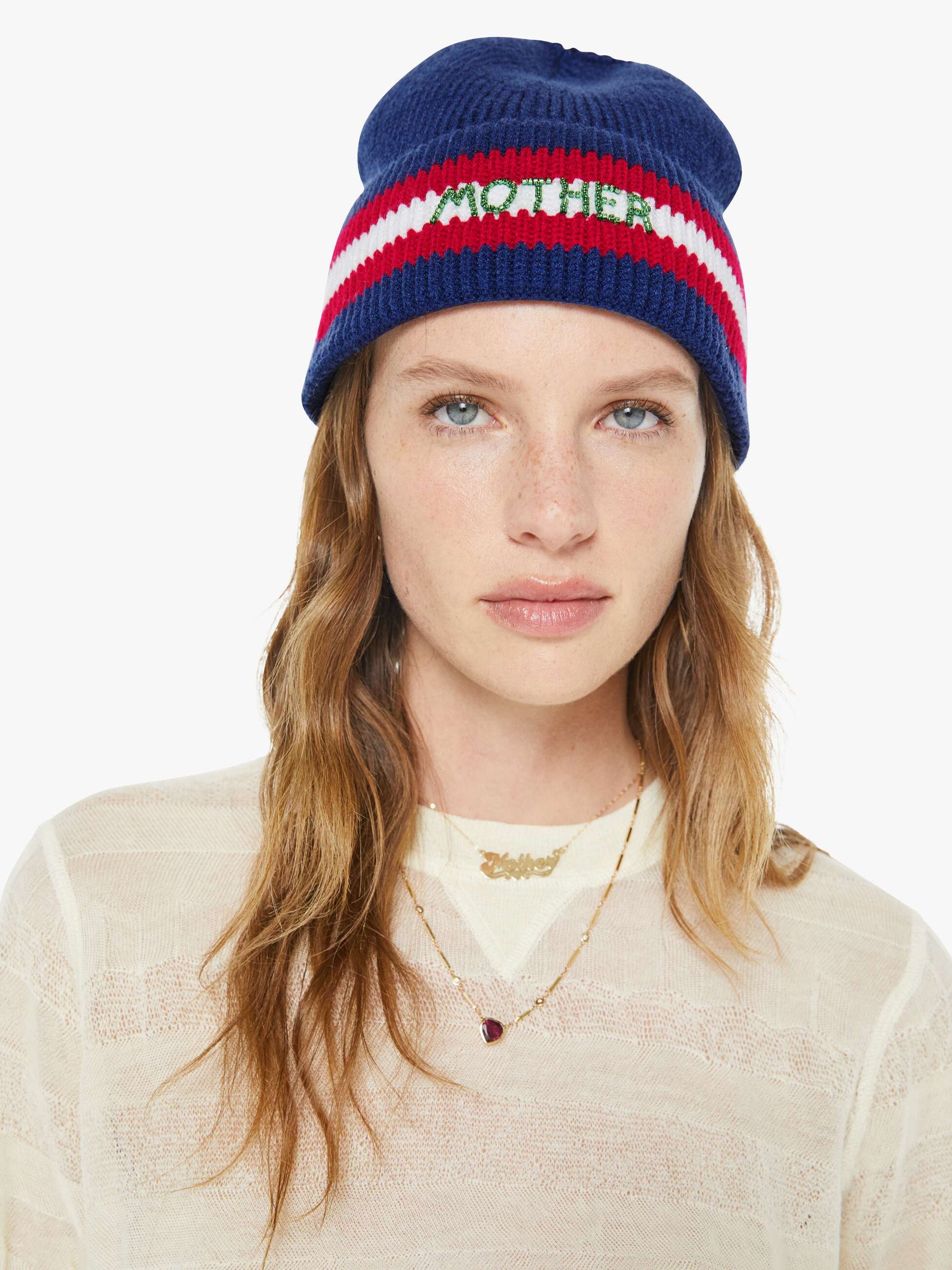 Mother Denim The Beanie Navy
