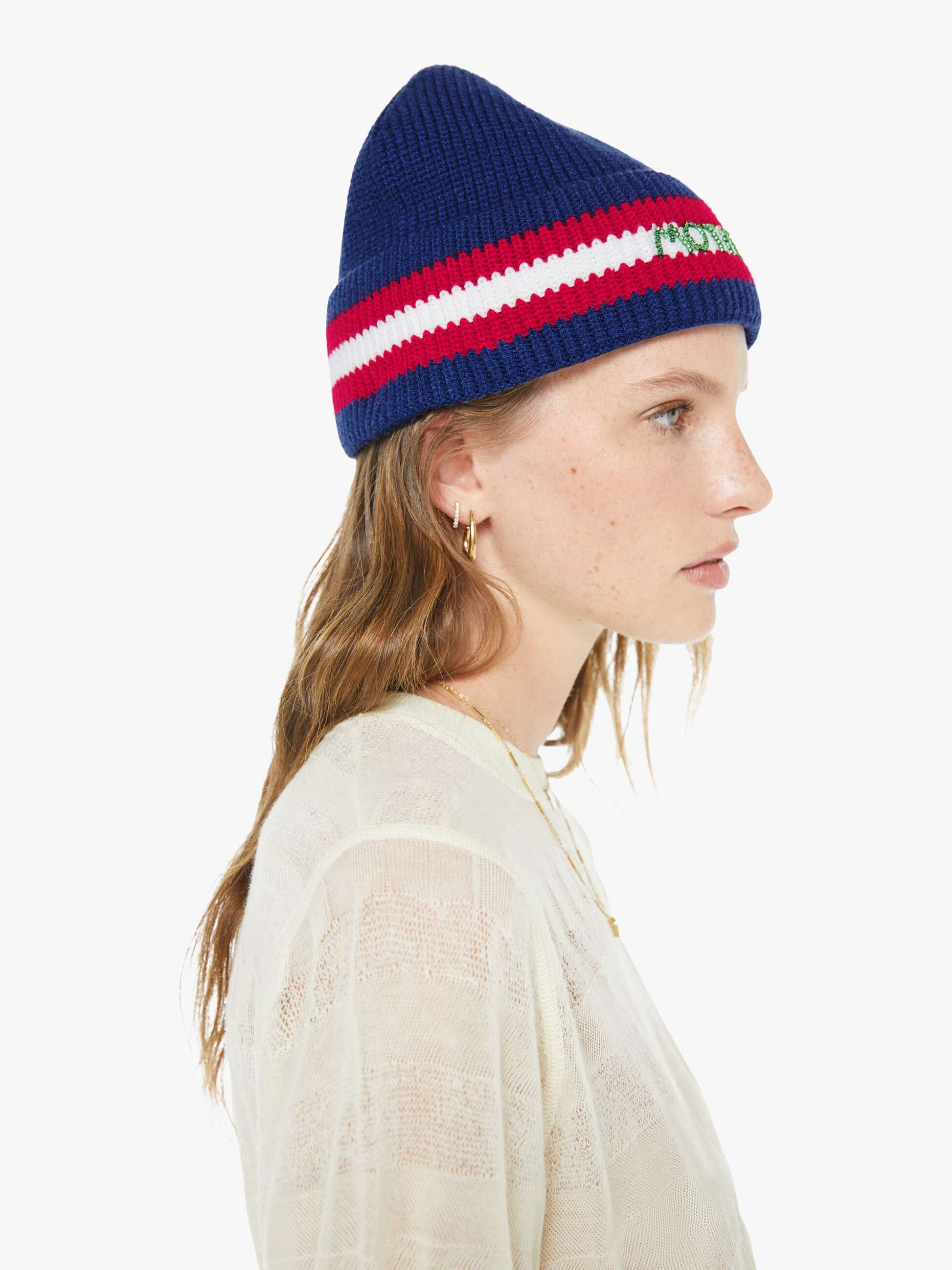 Mother Denim The Beanie Navy