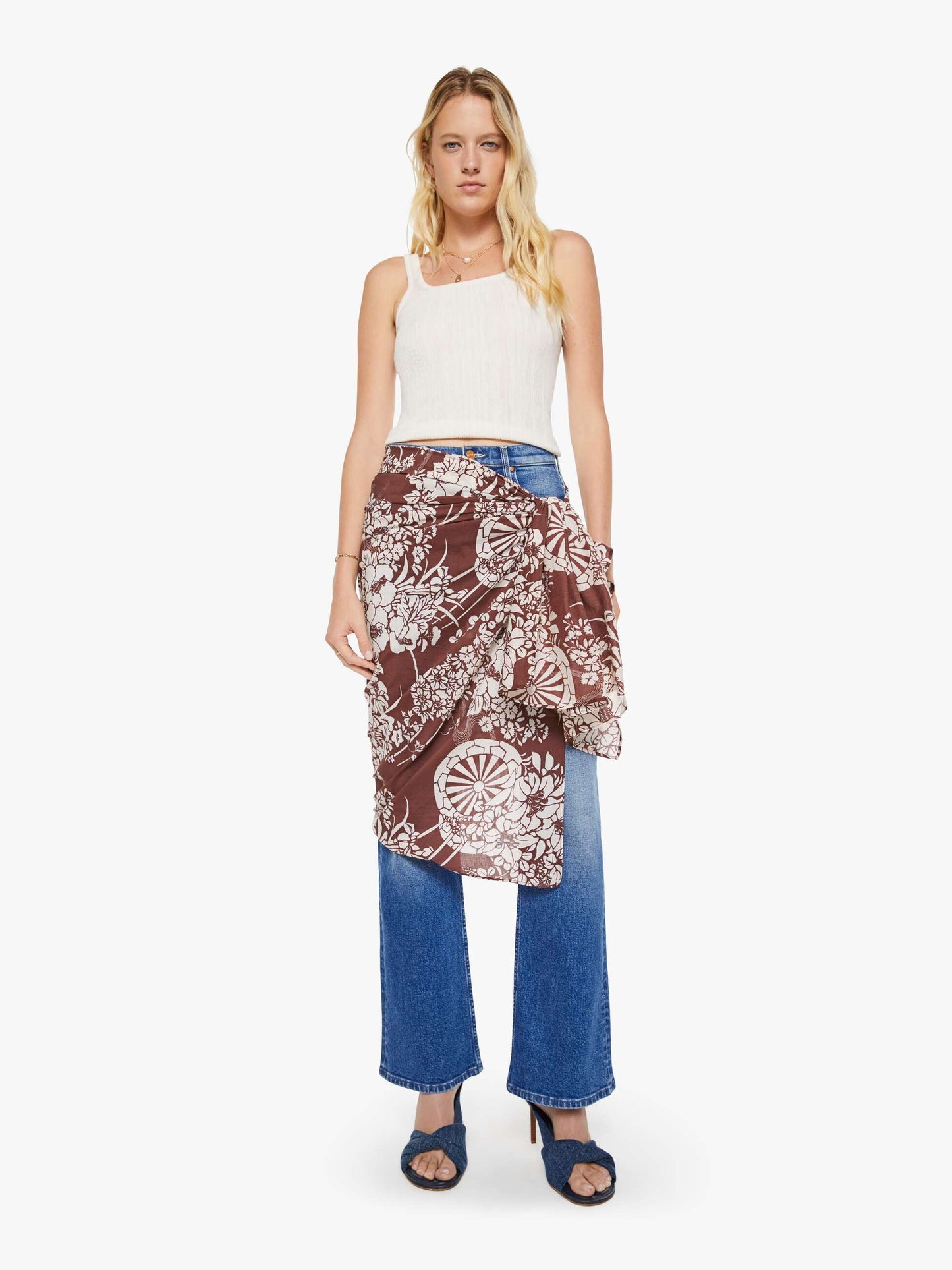 Mother Denim Alix of Bohemia Soraya Sarong AUBURN SPOKE