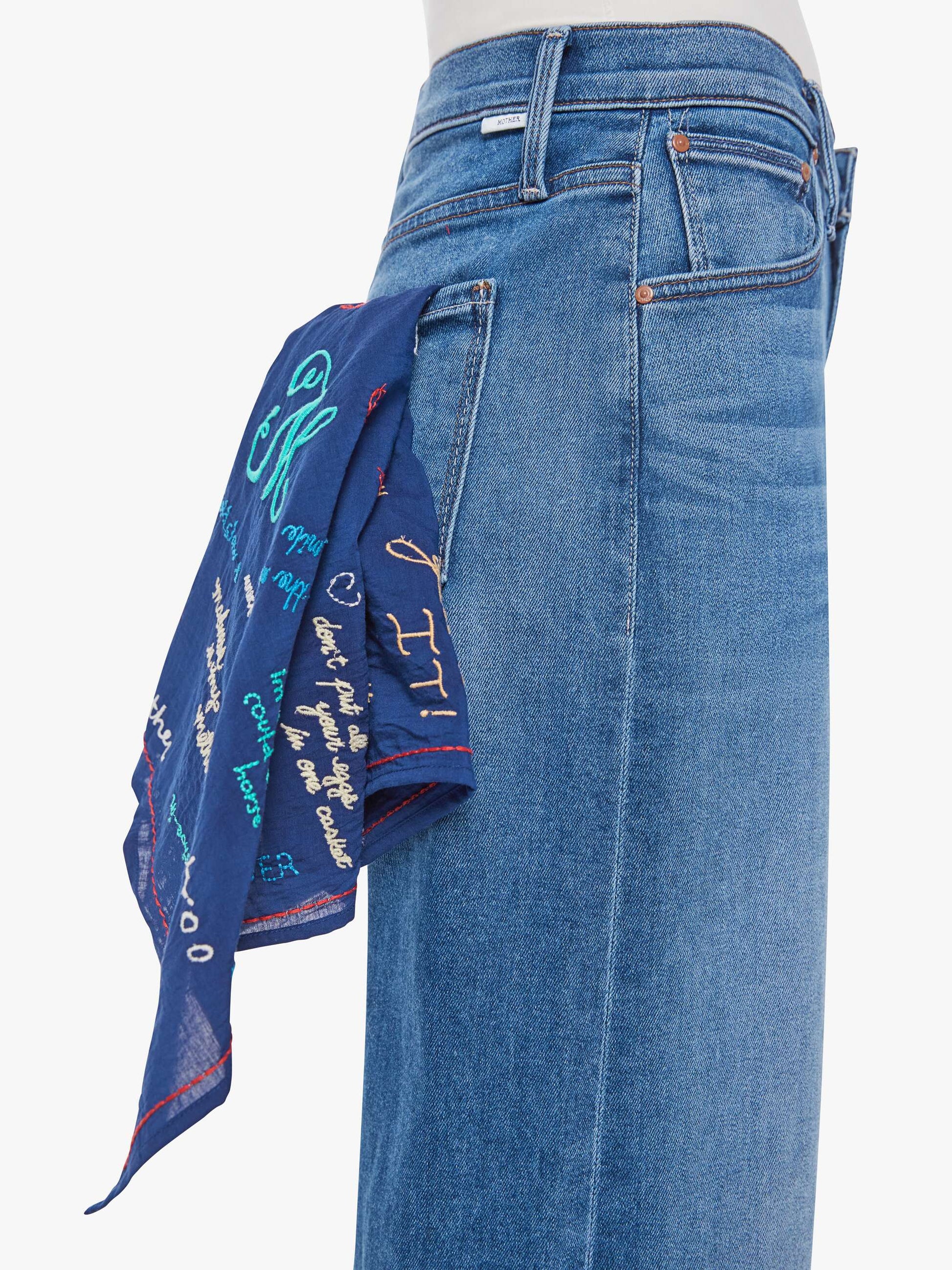 Mother Denim The Scarf It Down Gibberish