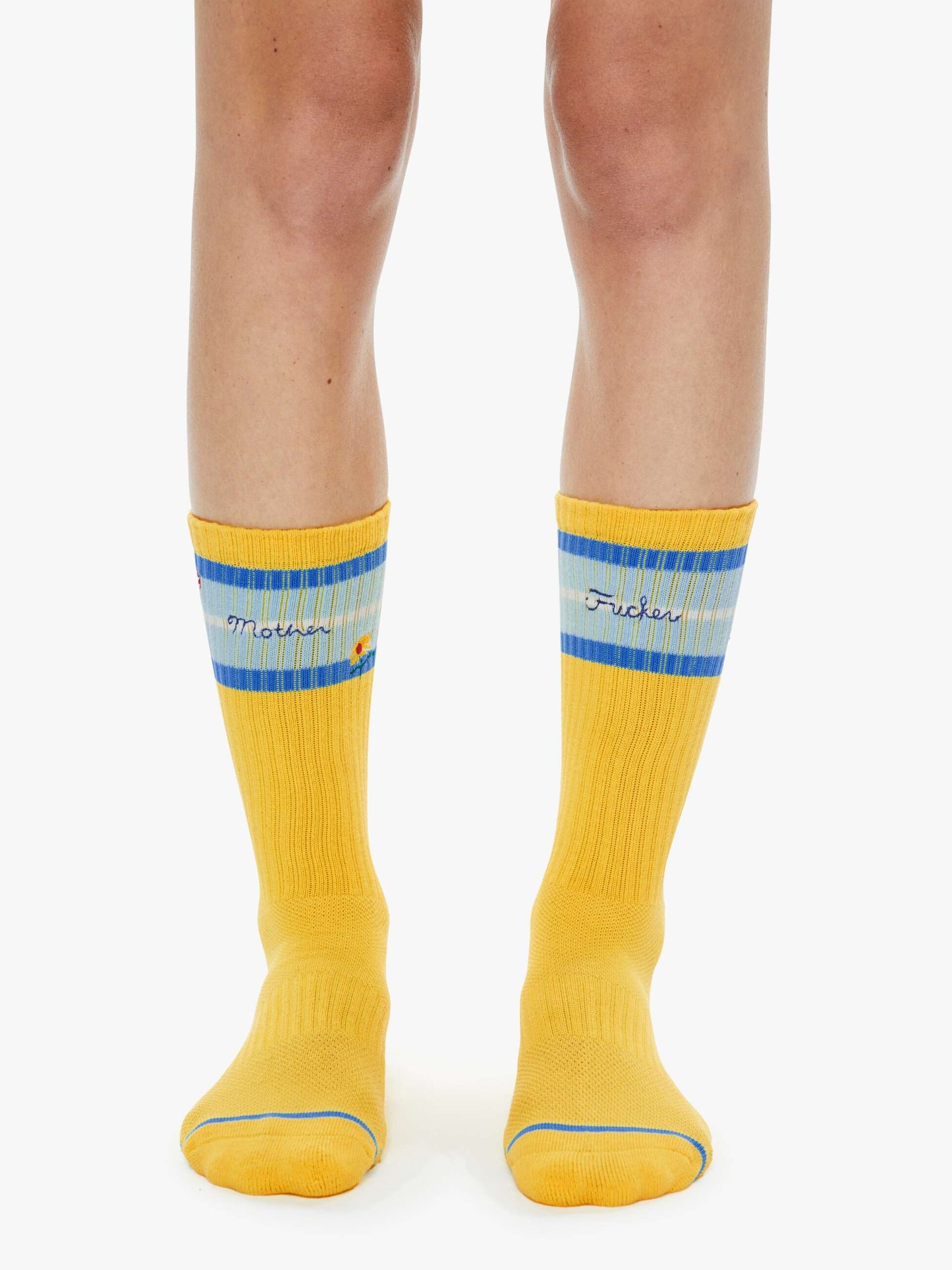 Mother Denim The Half-Calf MF Flowers