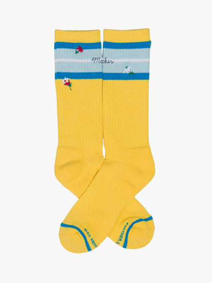 Mother Denim The Half-Calf MF Flowers