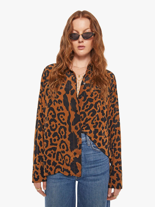Mother Denim Alix Of Bohemia Dana Shirt LEOPARD