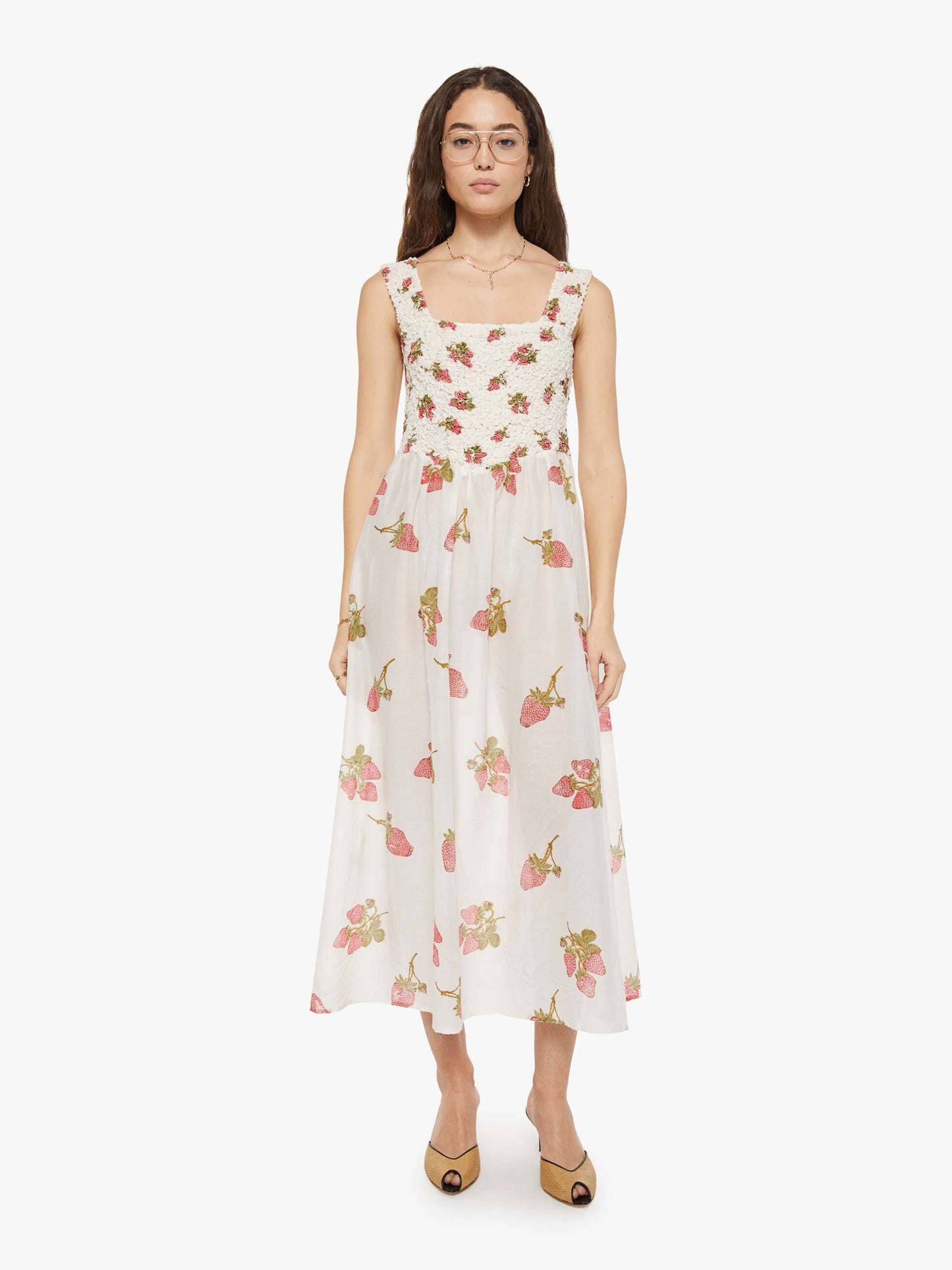 Mother Denim Alix of Bohemia Kay Dress STRAWBERRY DOT