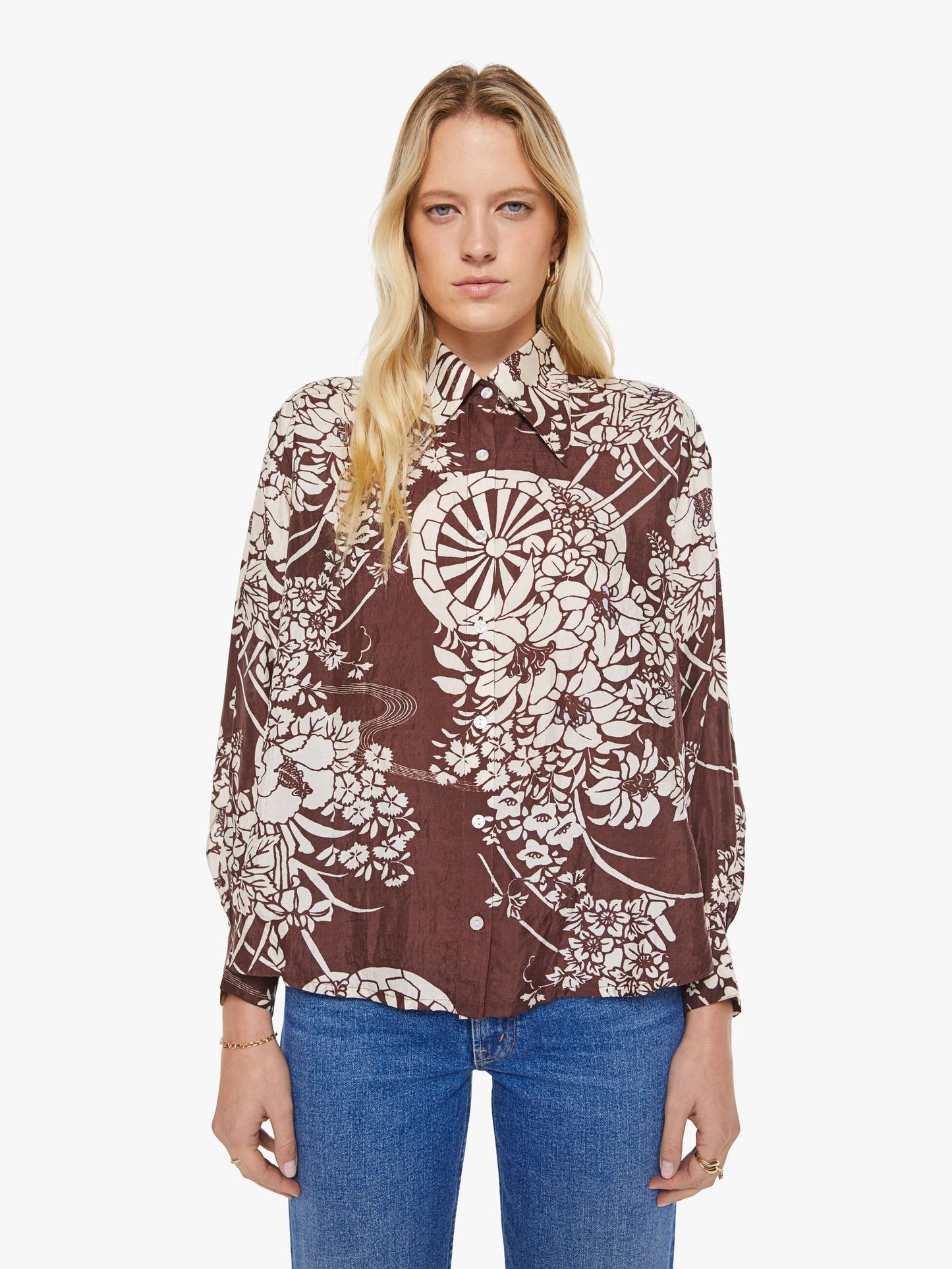 Mother Denim Alix of Bohemia Emery Shirt AUBURN SPOKE