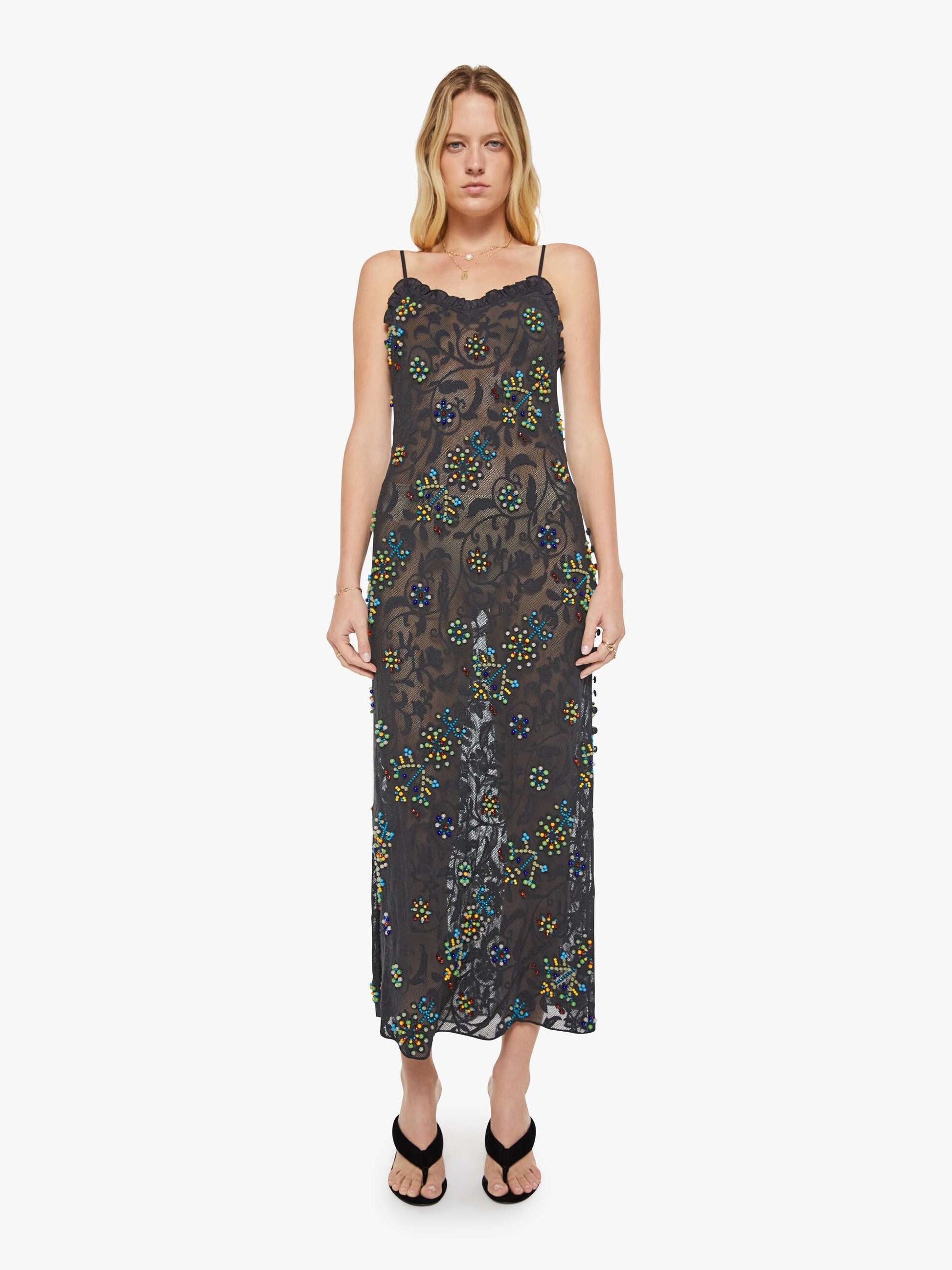 Mother Denim Alix of Bohemia Athens Dress ONYX SPRIG