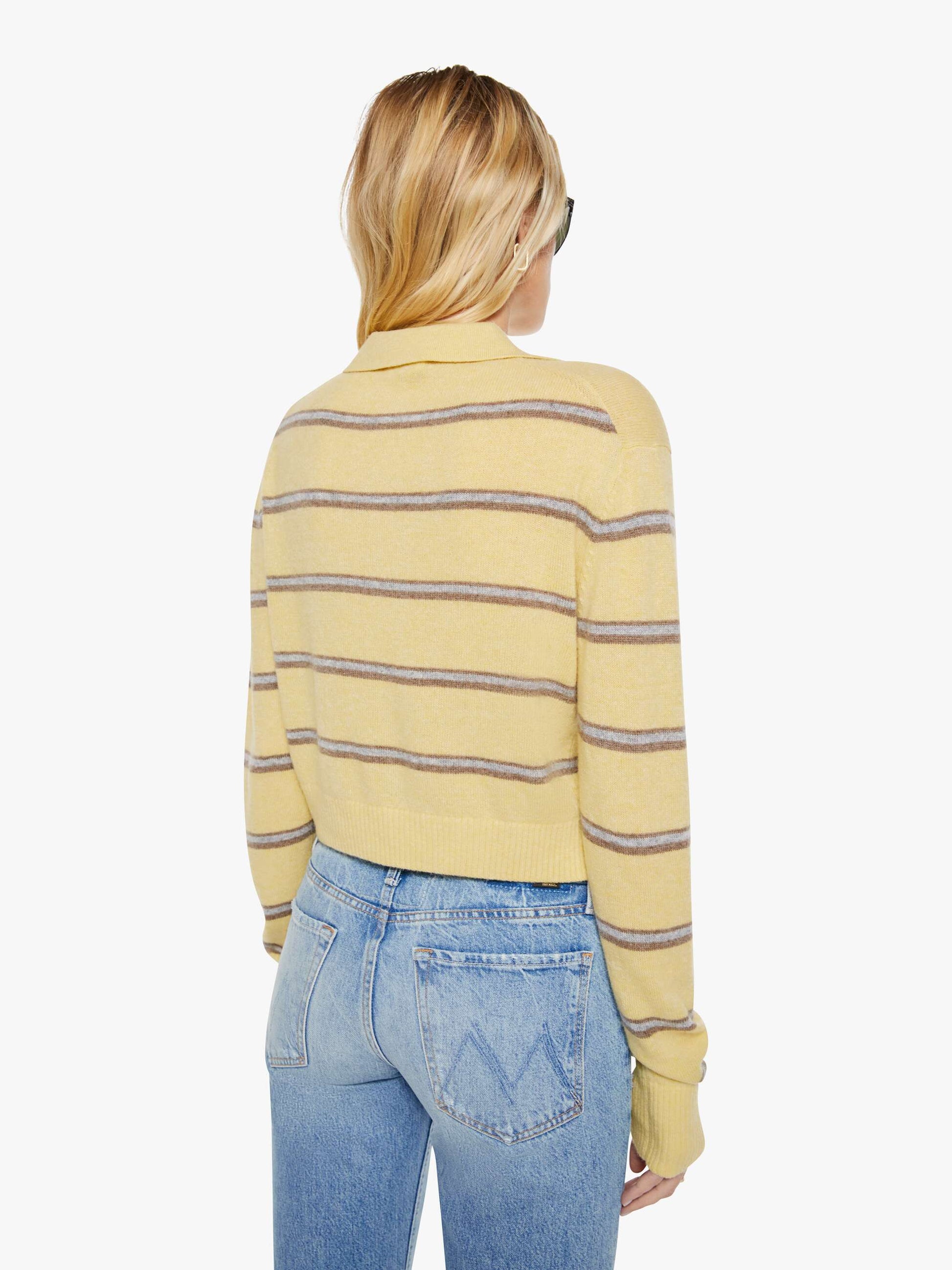 Mother Denim Eterne Barrett Sweater BUTTER STRIPE