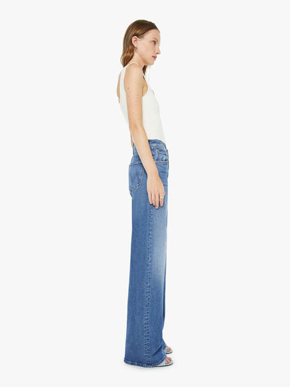Mother Denim Eterne Cropped V-Neck Sweatshirt White (Natural)