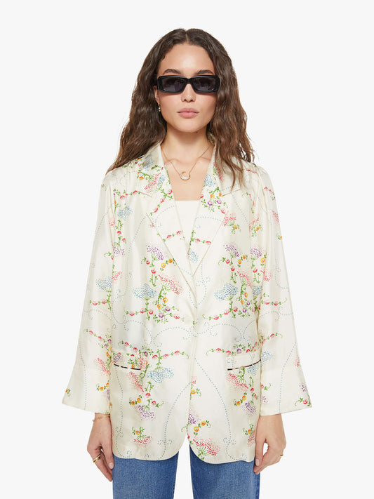 Mother Denim La Prestic Ouiston Elichou Blazer BRODERIE ECRU