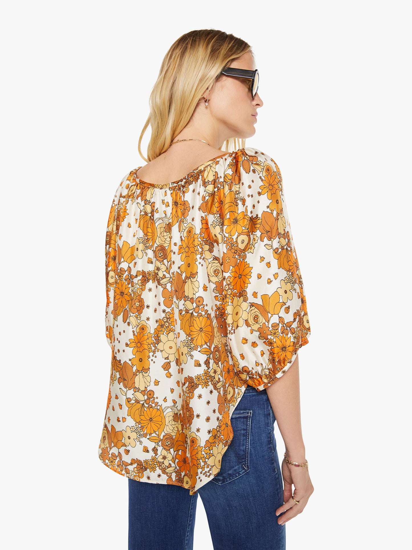 Mother Denim La Prestic Ouiston Moisson Top FLOWER POWER