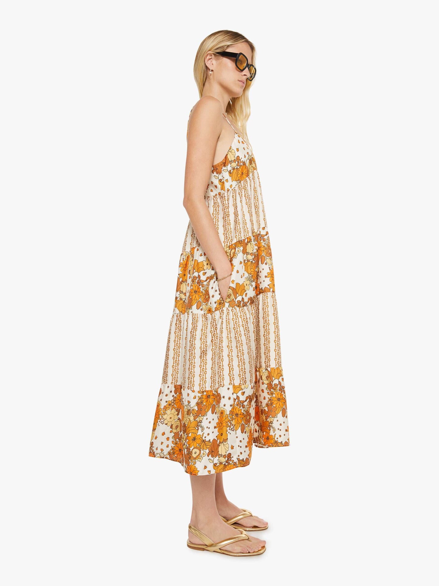 Mother Denim La Prestic Ouiston Fidji Dress FLOWER POWER