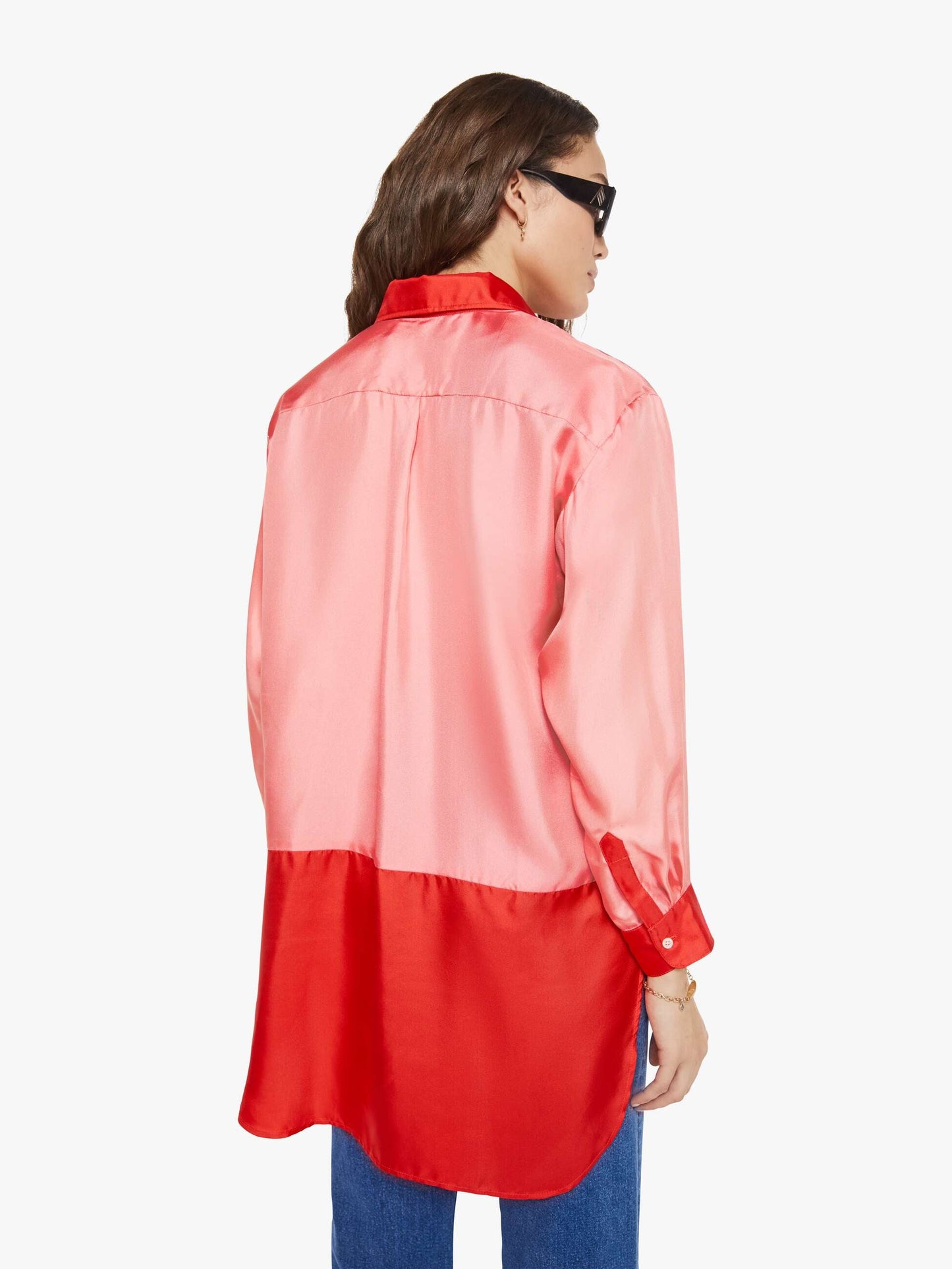 Mother Denim La Prestic Ouiston Liquette Top ROSE MIX